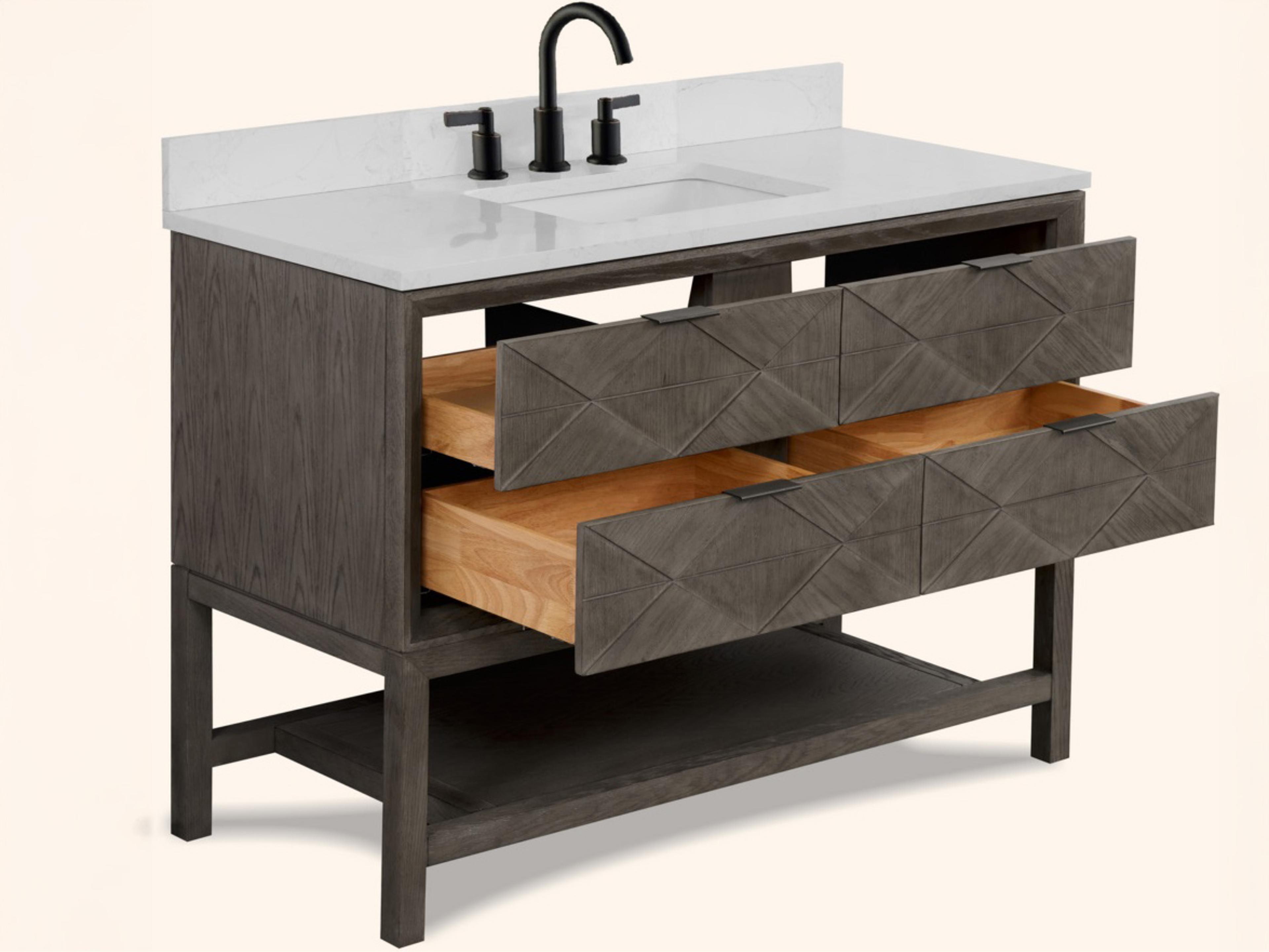 Legion Furniture Wh Series Grey Oak Vanity