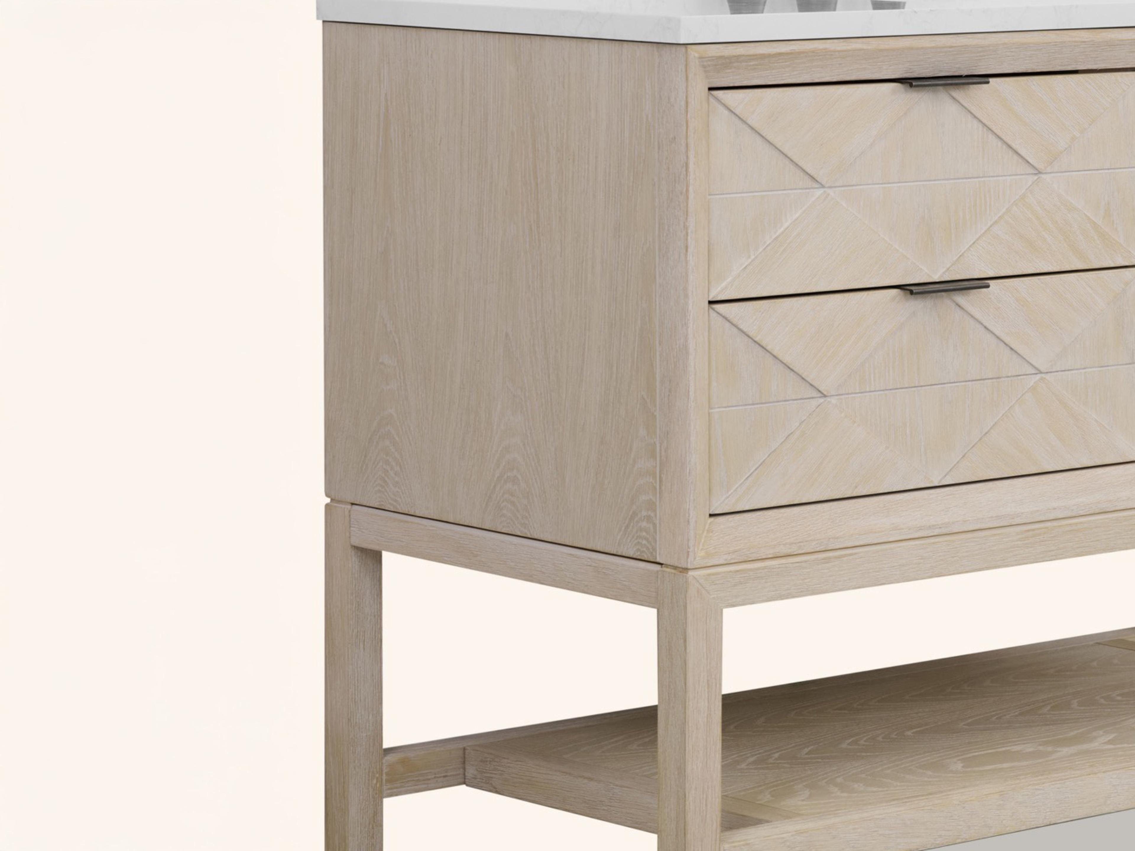 Legion Furniture Wh Series Whitewashed Oak Vanity