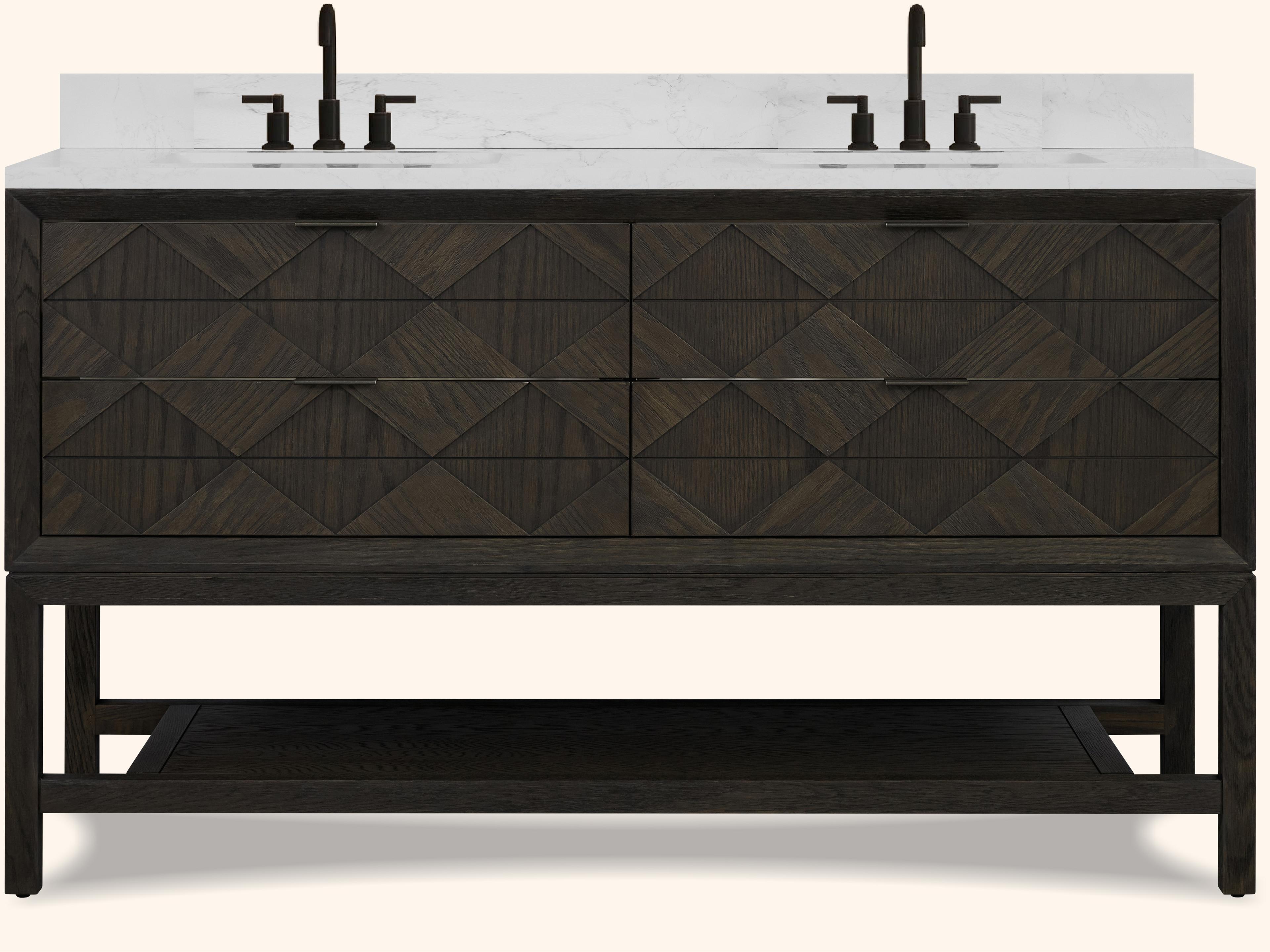 Legion Furniture Wh Series Brown Oak Vanity