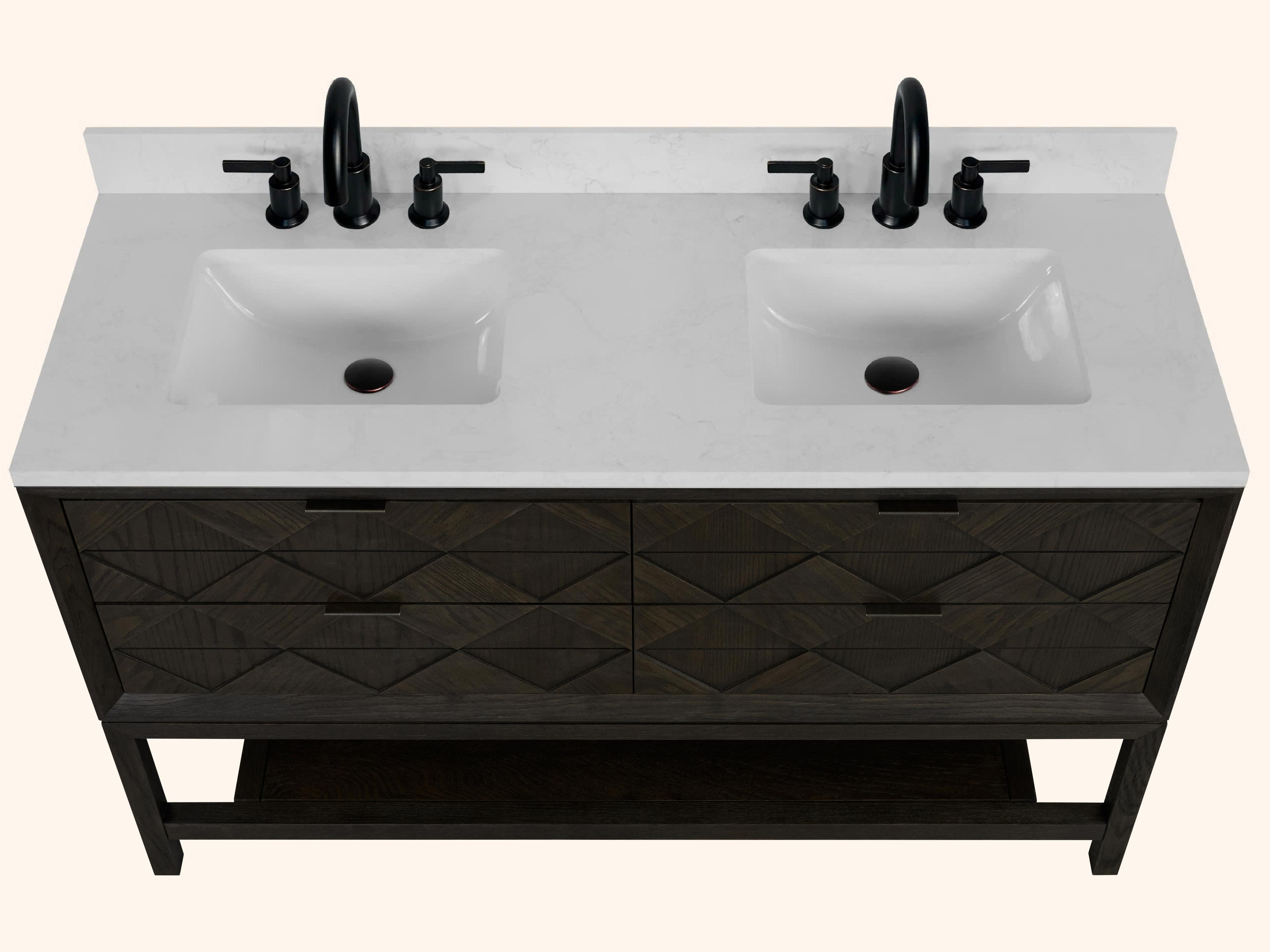 Legion Furniture Wh Series Brown Oak Vanity