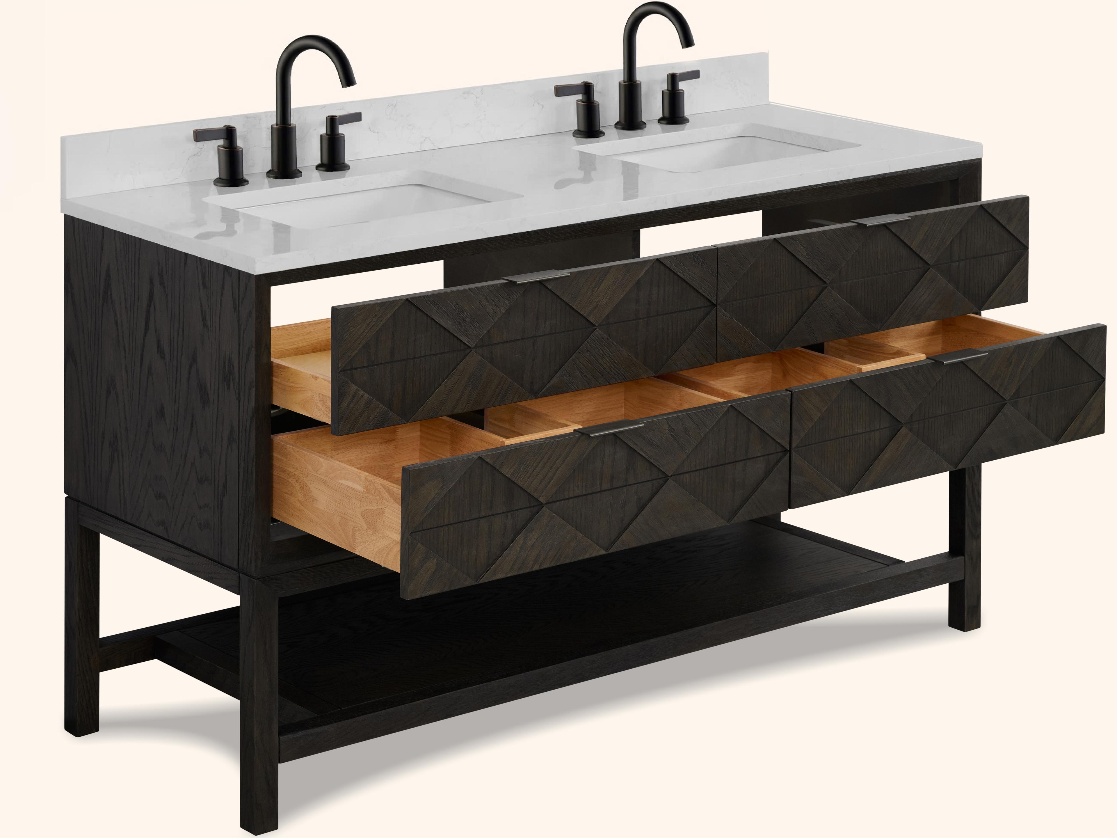 Legion Furniture Wh Series Brown Oak Vanity