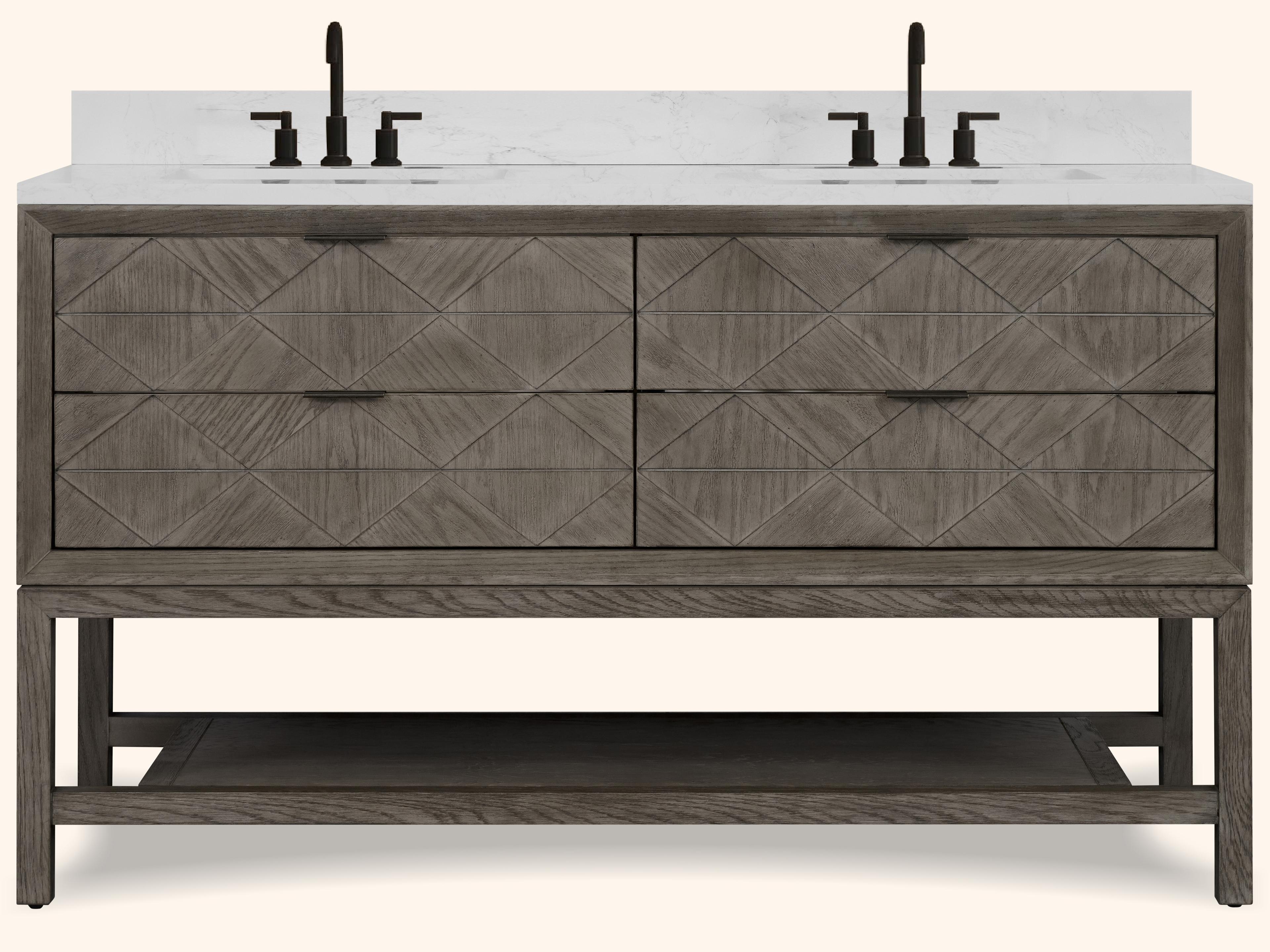 Legion Furniture Wh Series Grey Oak Vanity