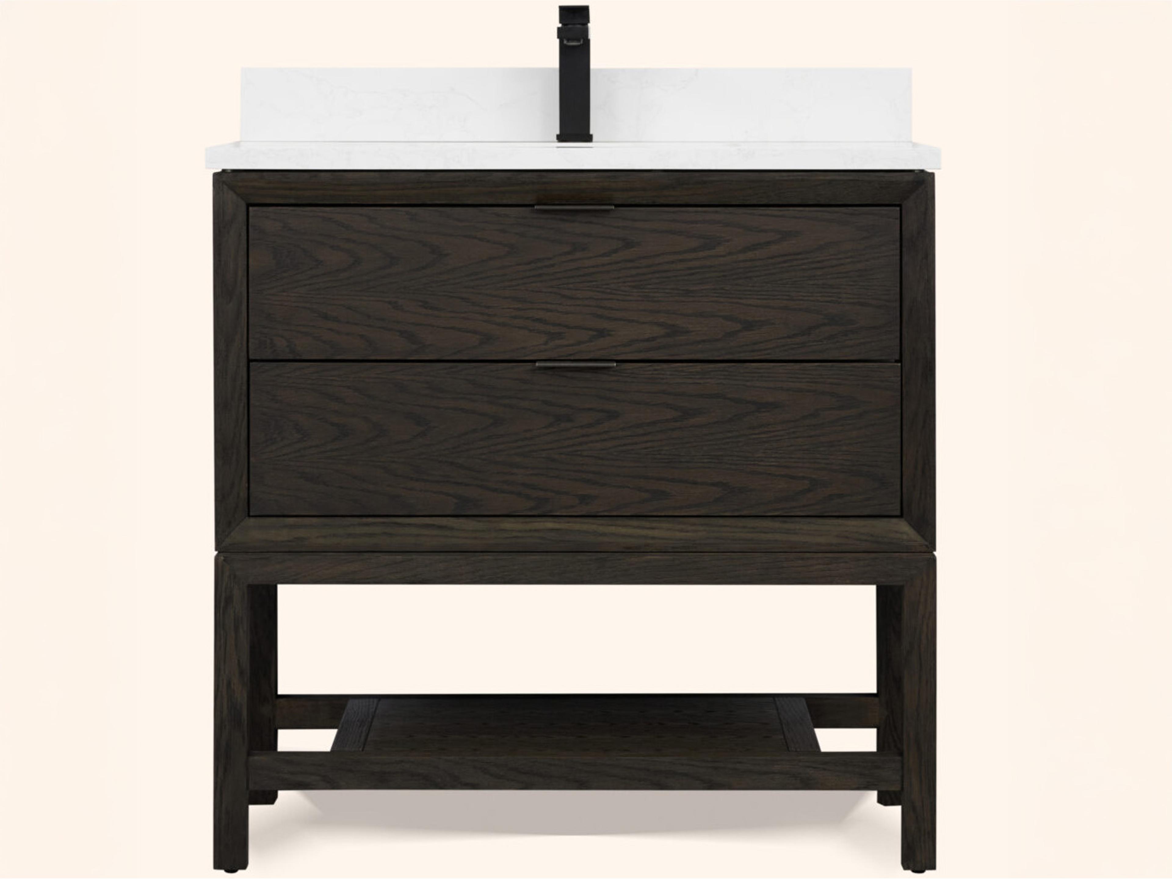 Legion Furniture Wh Series Brown Oak Vanity
