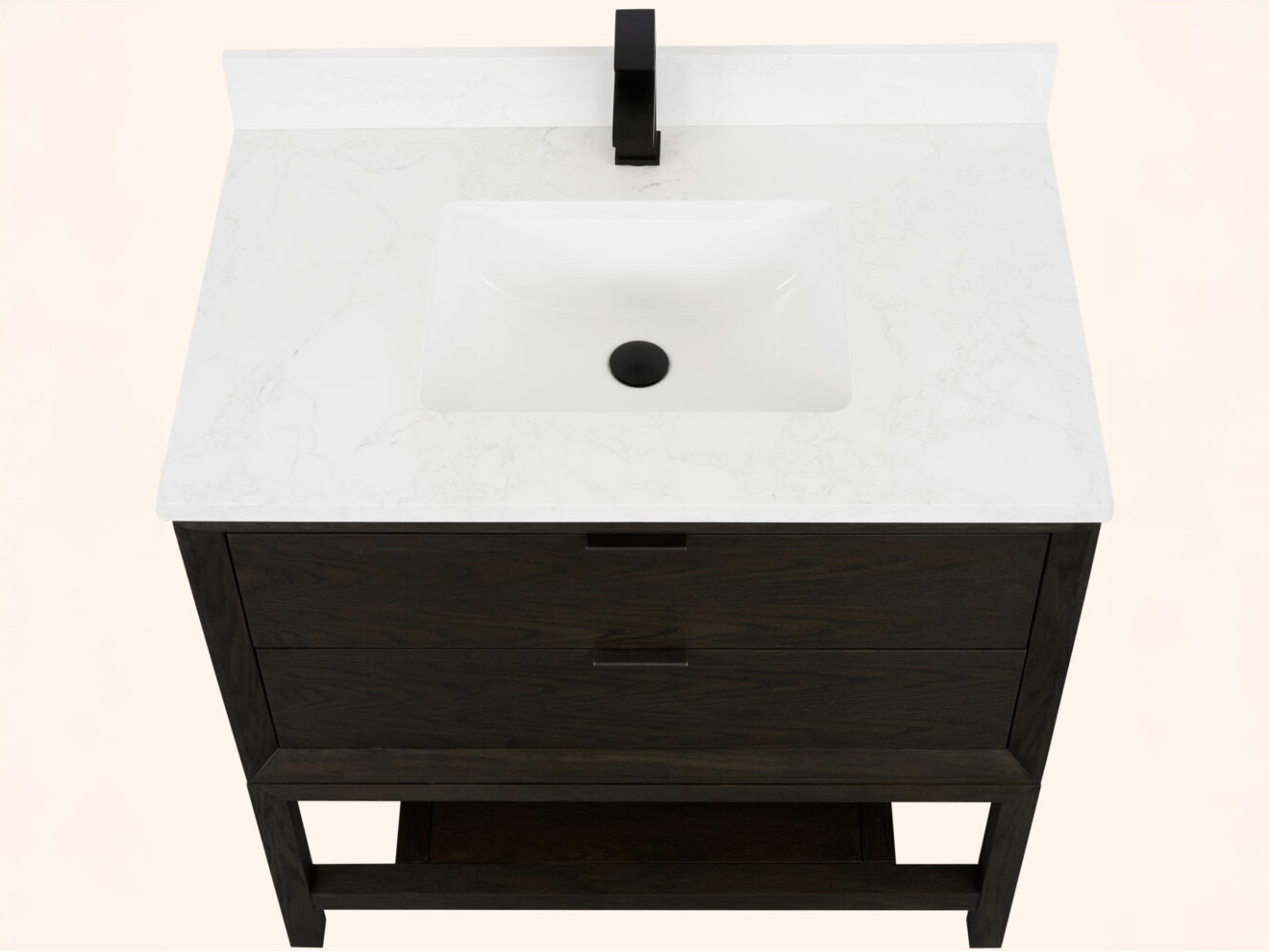 Legion Furniture Wh Series Brown Oak Vanity