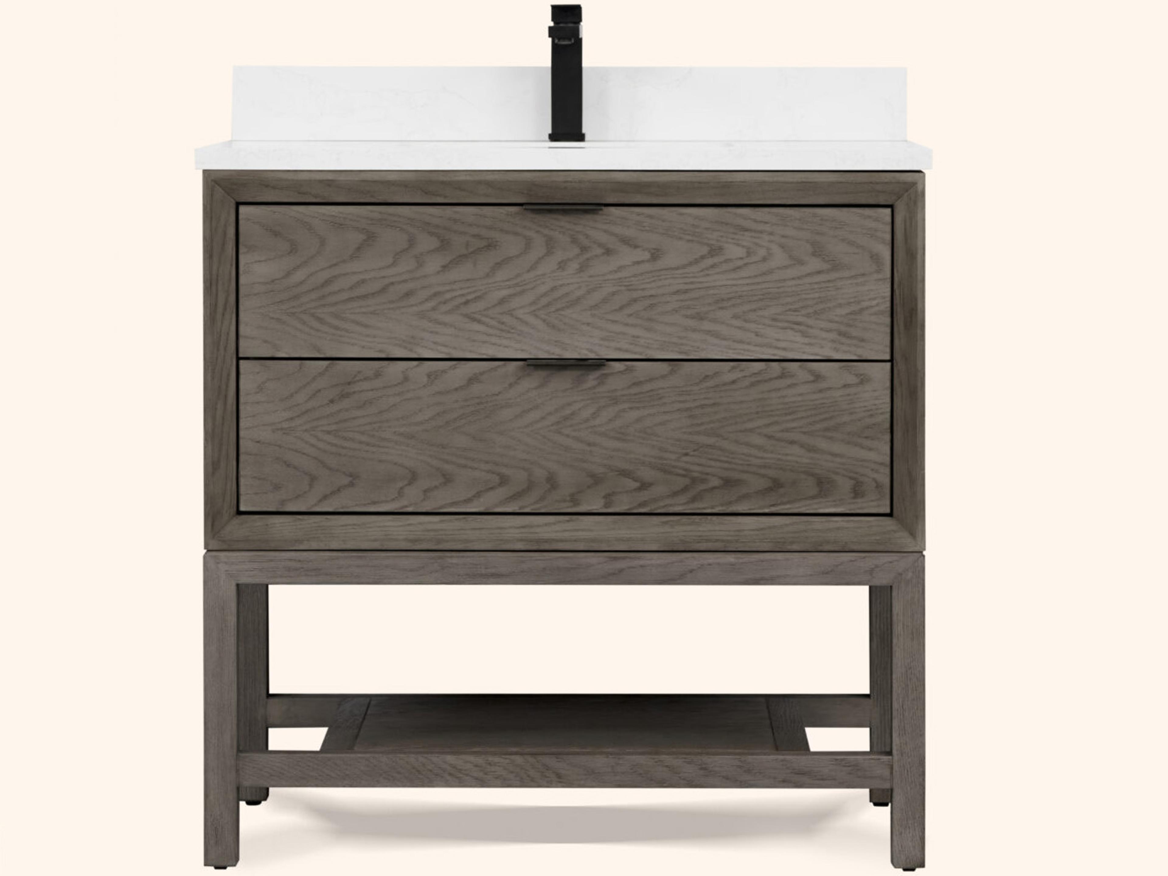 Legion Furniture Wh Series Grey Oak Vanity