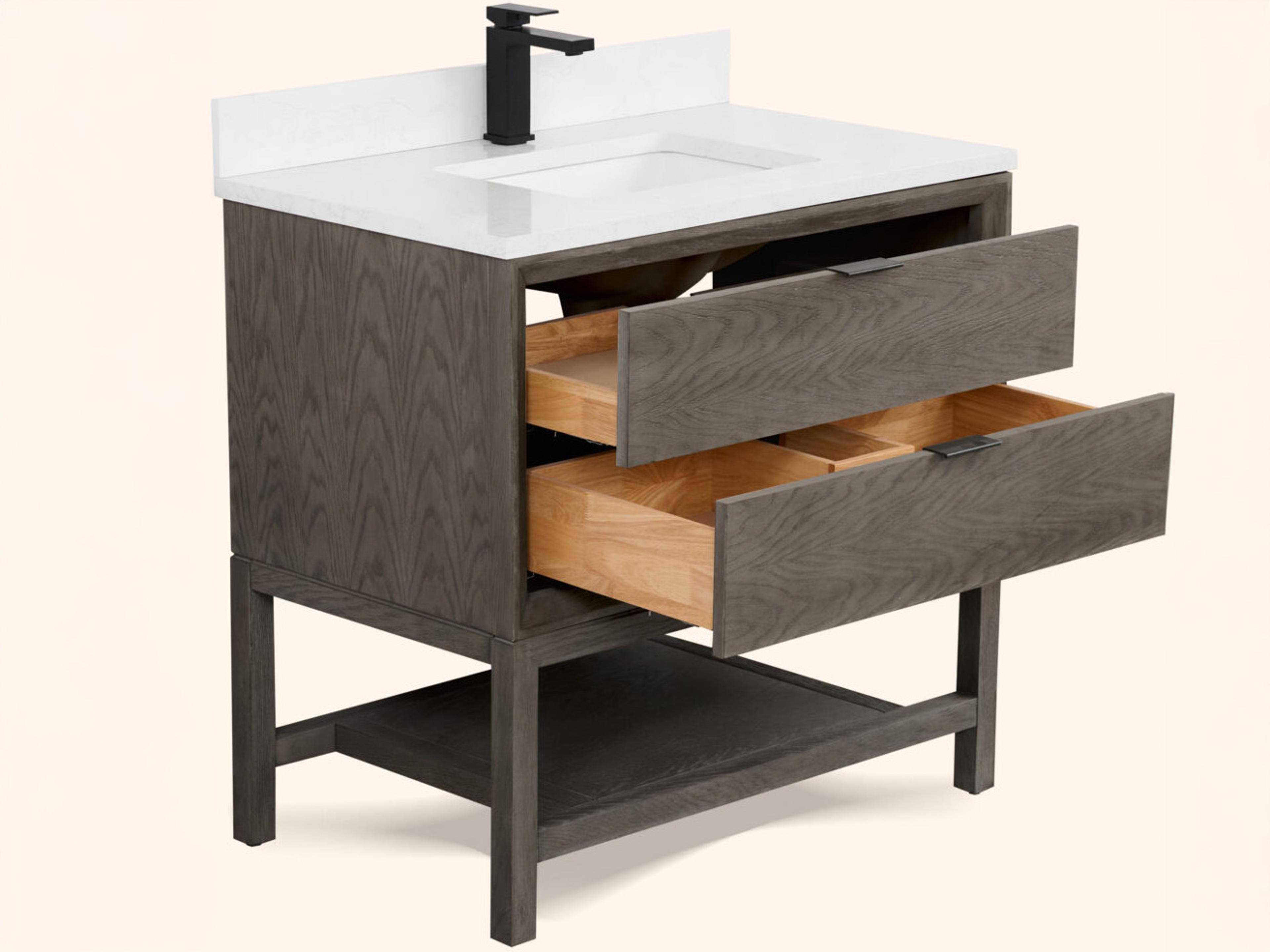 Legion Furniture Wh Series Grey Oak Vanity