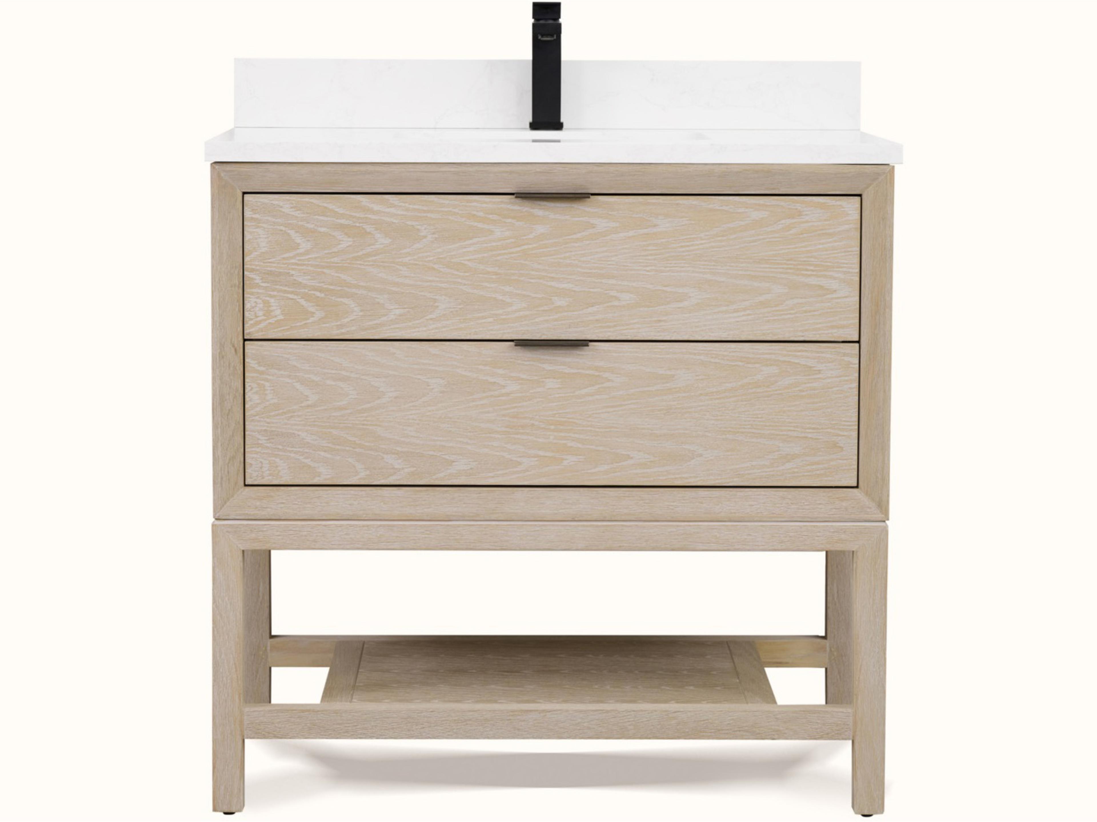 Legion Furniture Wh Series Whitewashed Oak Vanity