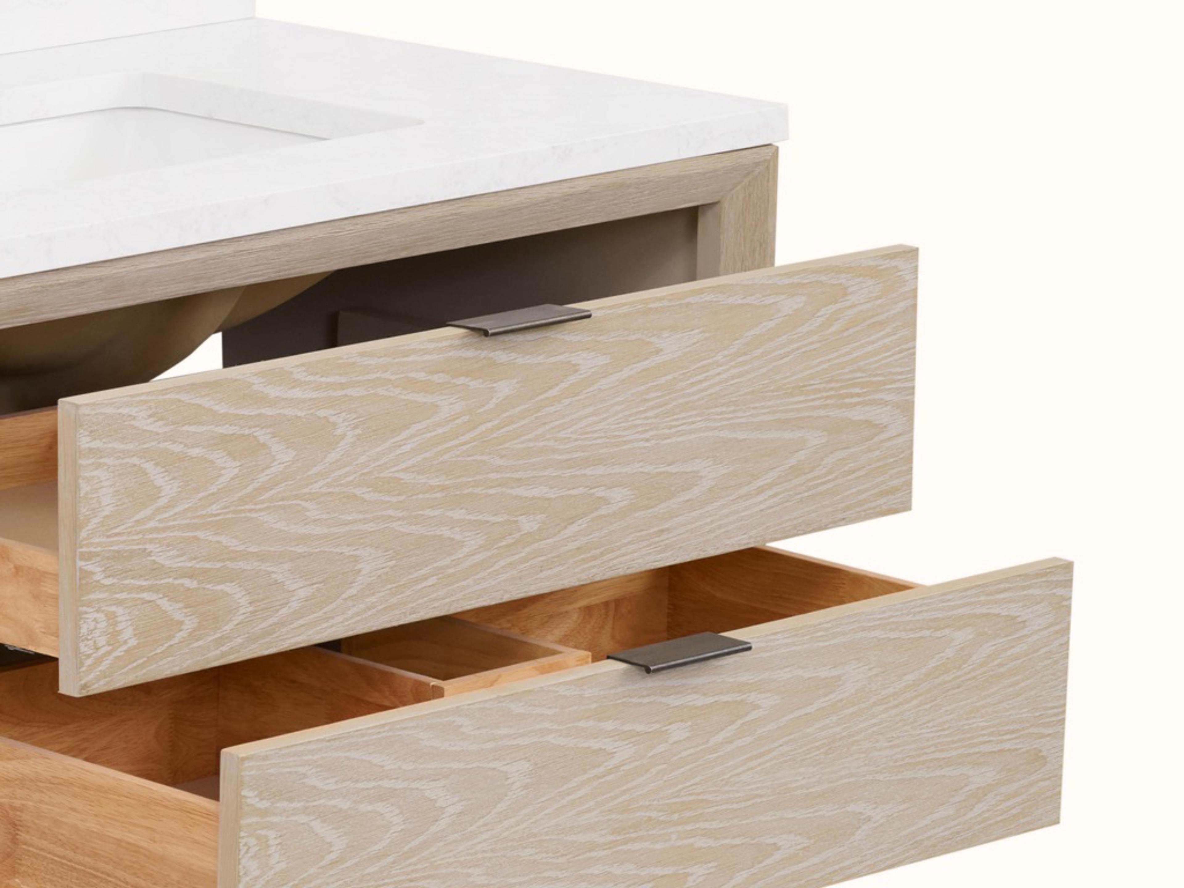 Legion Furniture Wh Series Whitewashed Oak Vanity