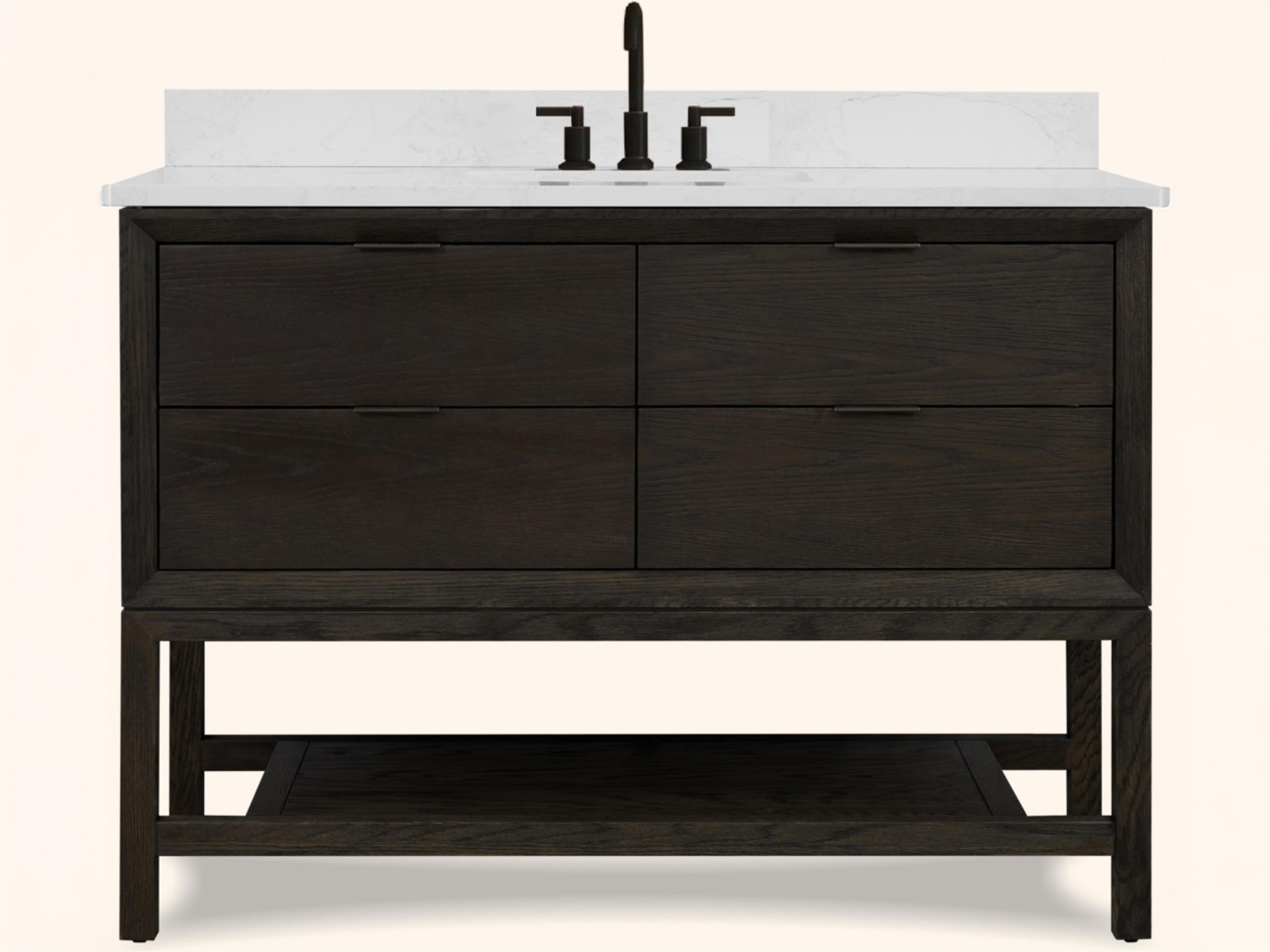 Legion Furniture Wh Series Brown Oak Vanity