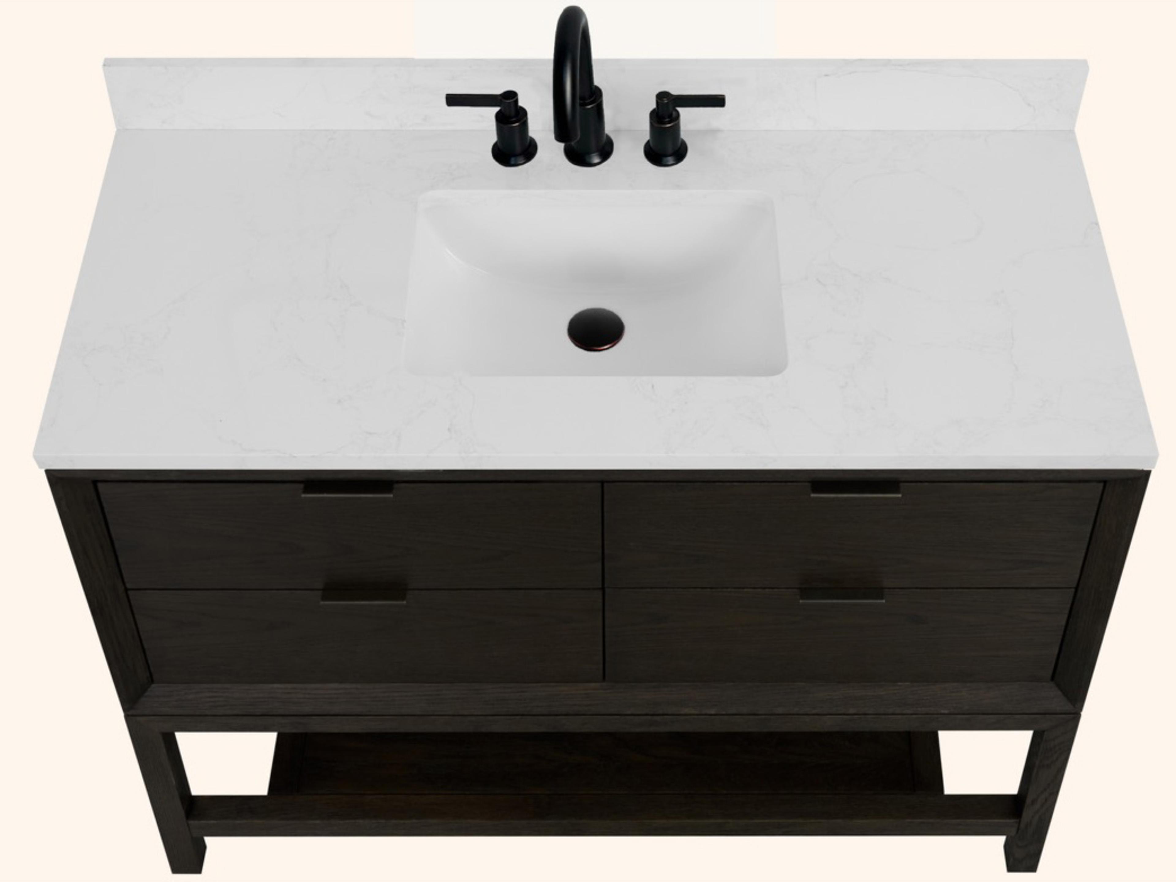 Legion Furniture Wh Series Brown Oak Vanity