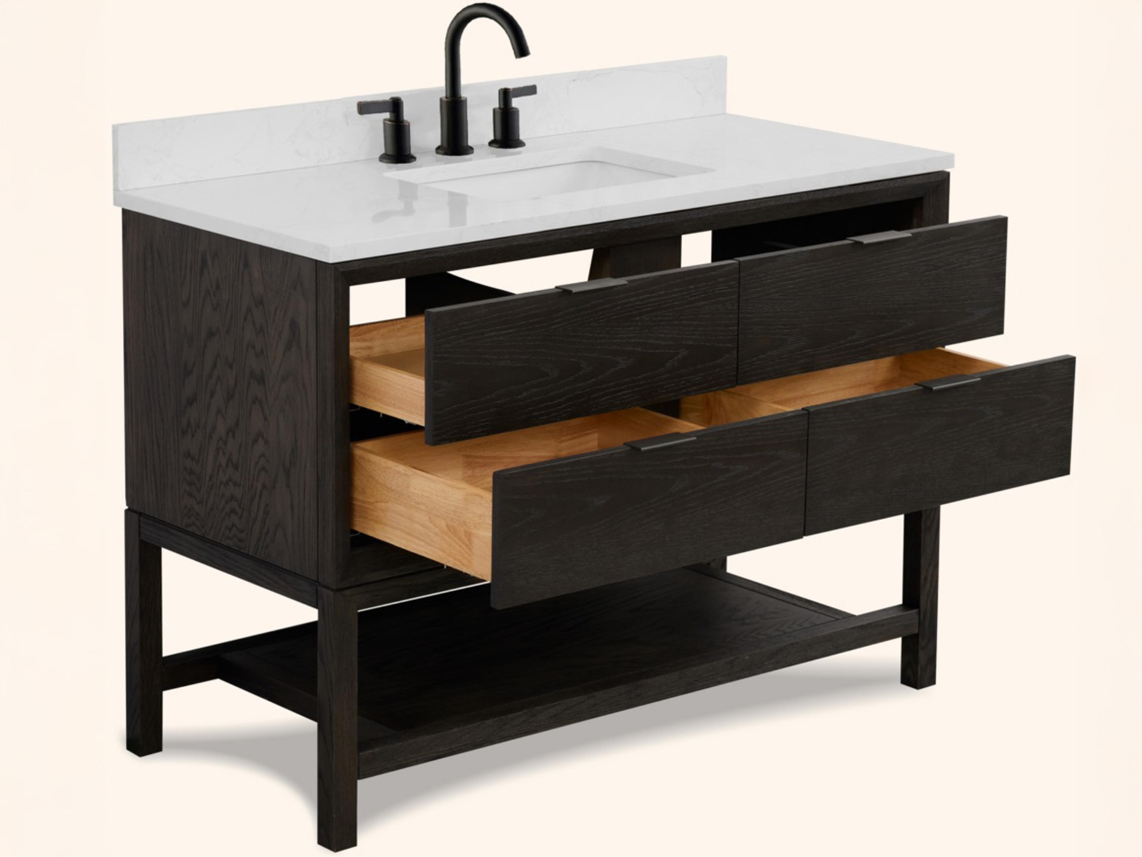 Legion Furniture Wh Series Brown Oak Vanity
