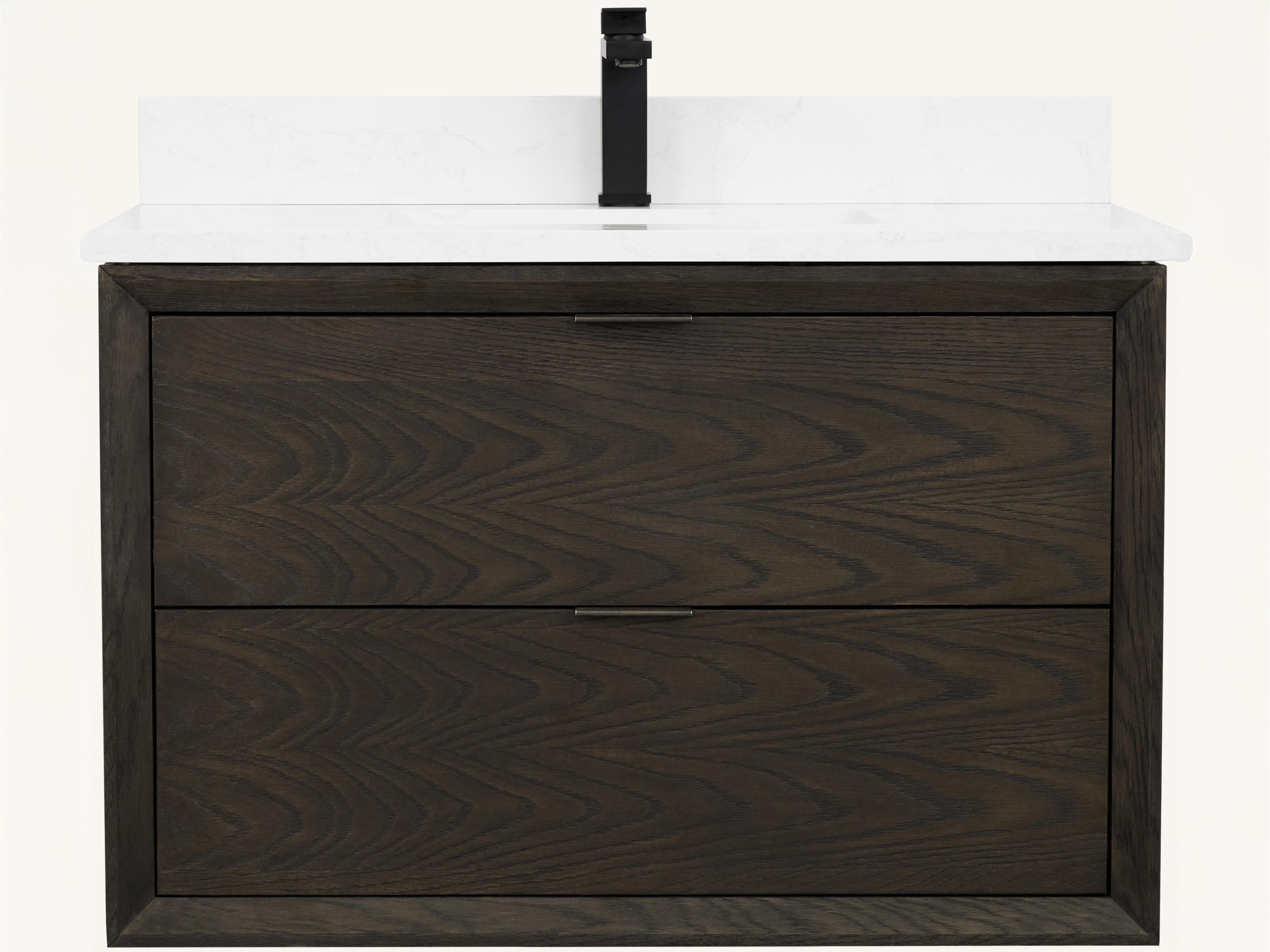 Legion Furniture Wh Series Brown Oak Vanity