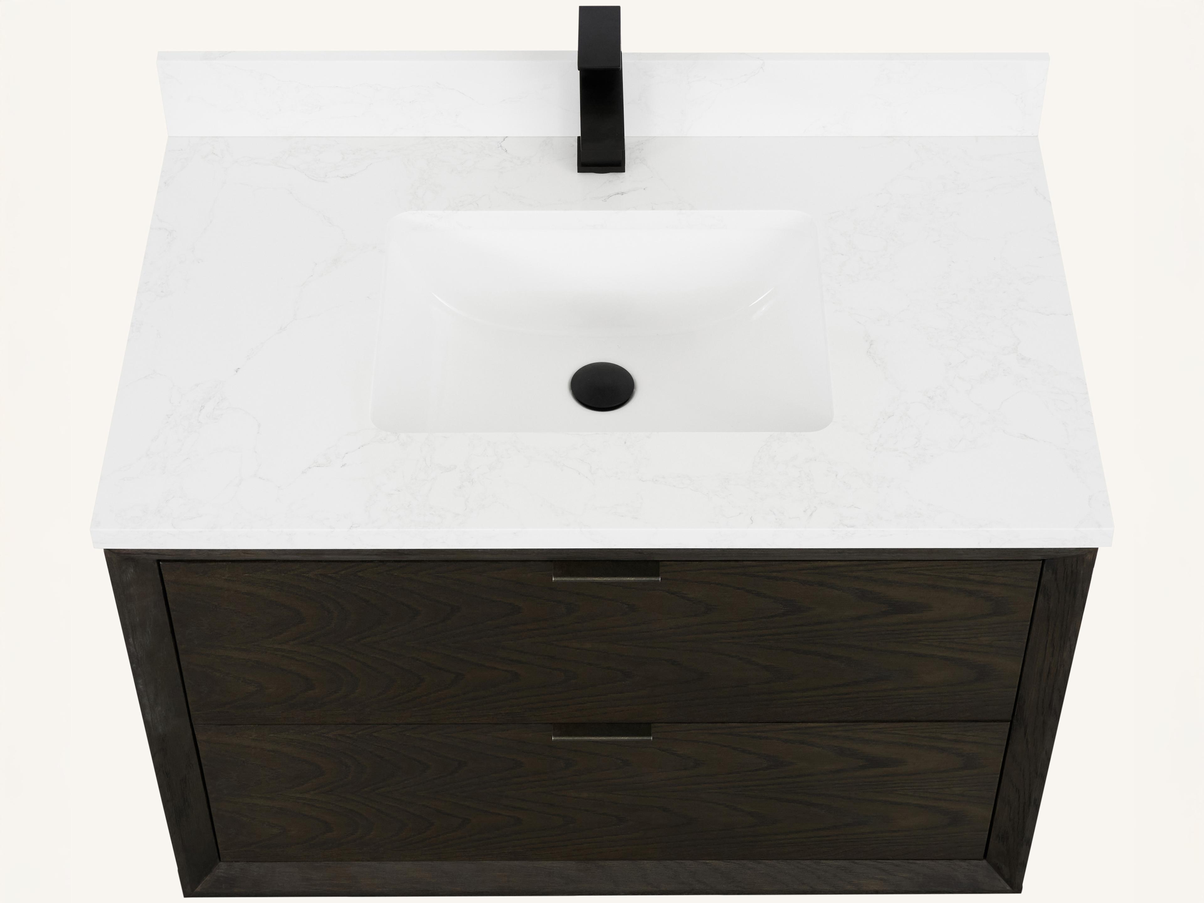 Legion Furniture Wh Series Brown Oak Vanity