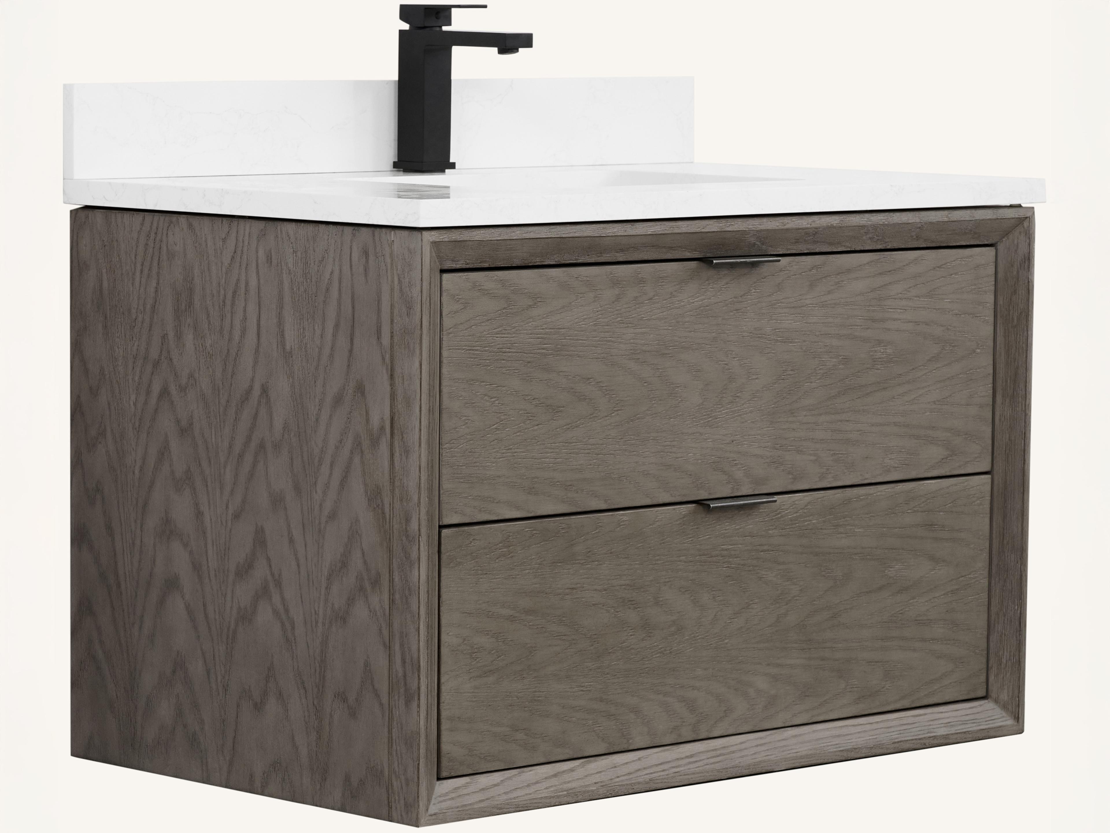 Legion Furniture Wh Series Grey Oak Vanity