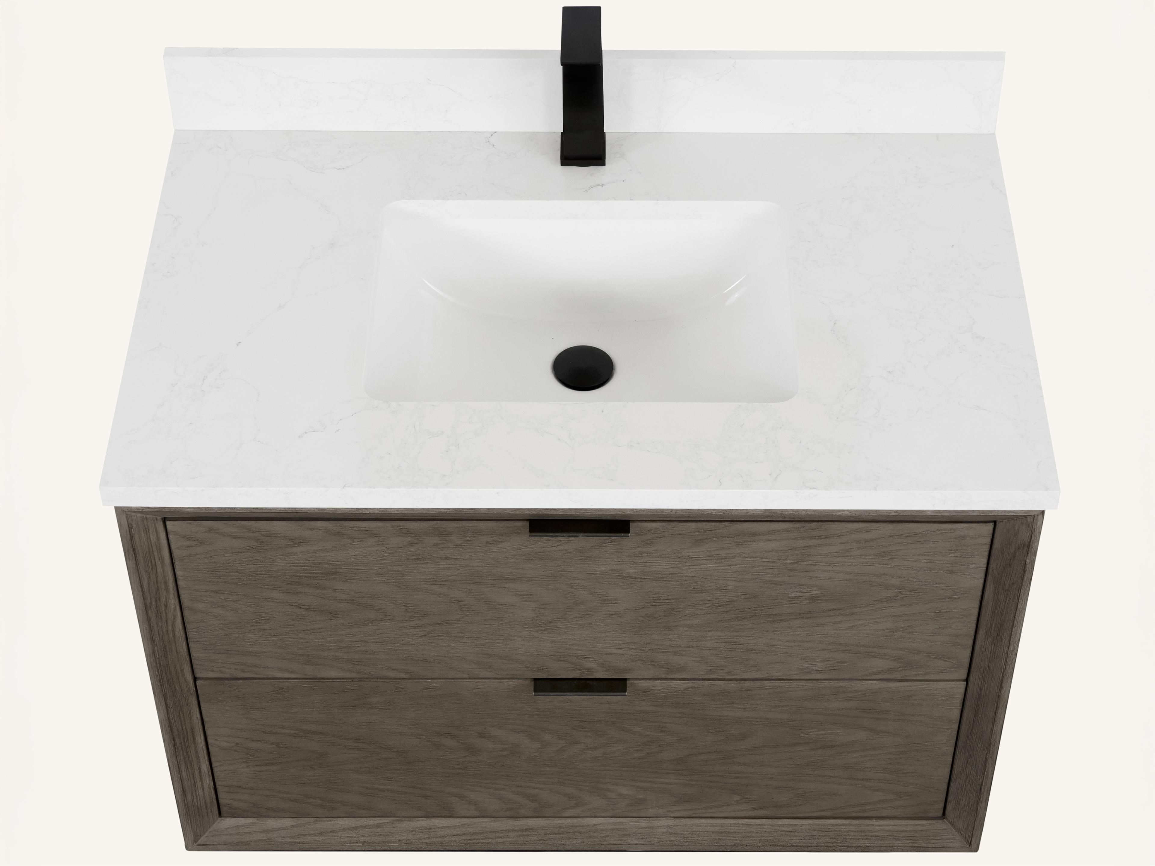 Legion Furniture Wh Series Grey Oak Vanity