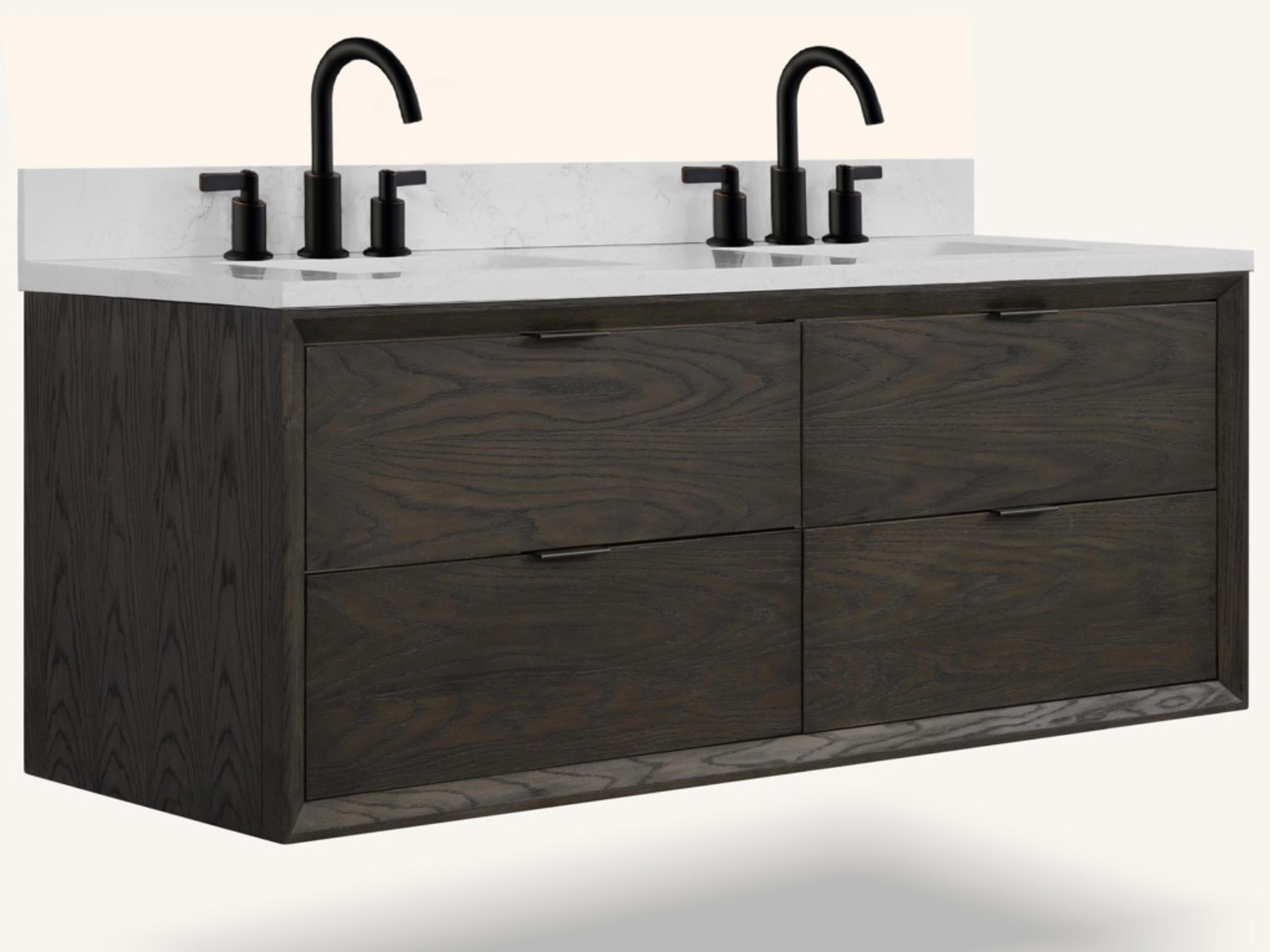 Wh Series Brown Oak Vanity