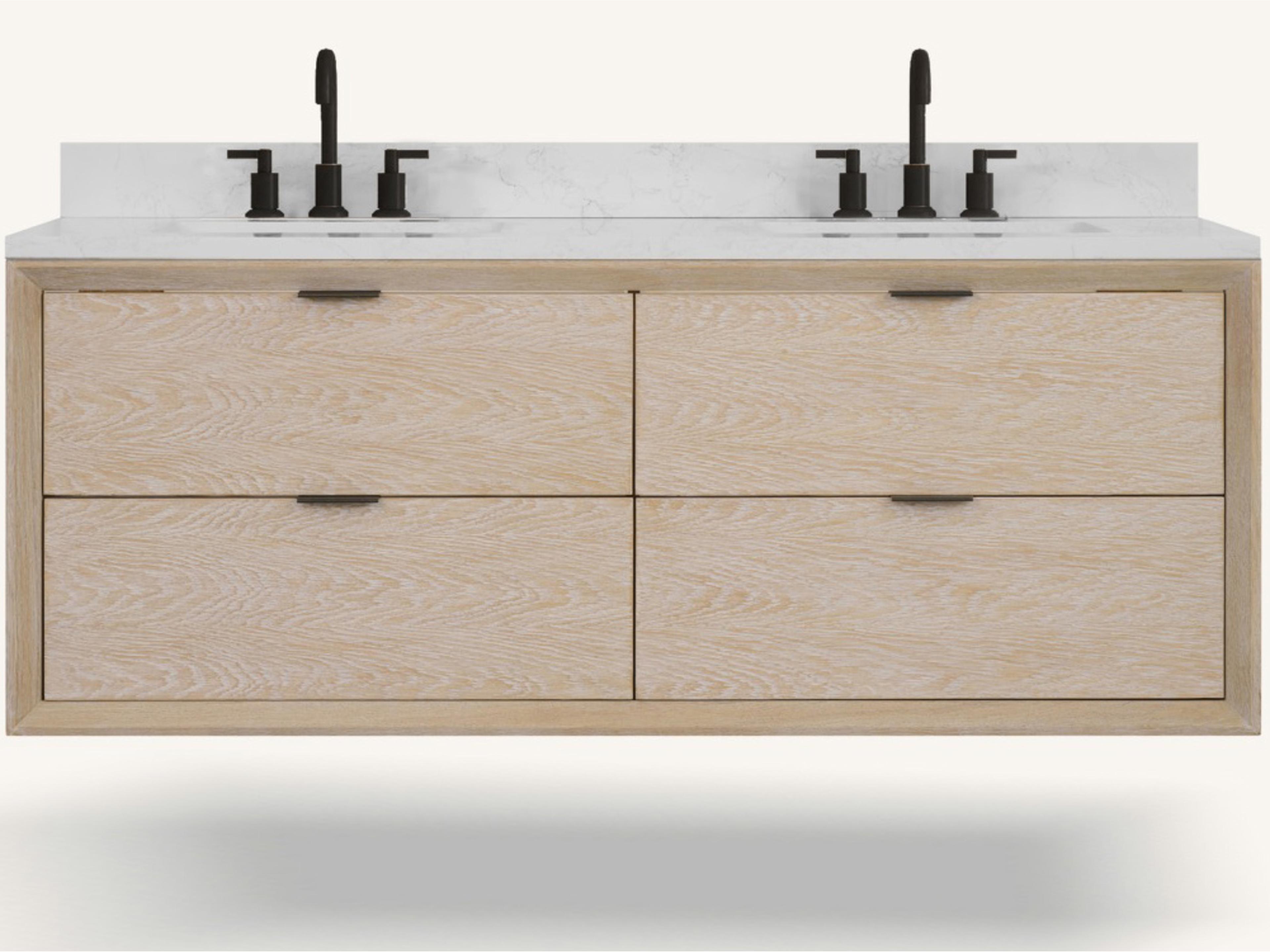 Legion Furniture Wh Series Whitewashed Oak Vanity