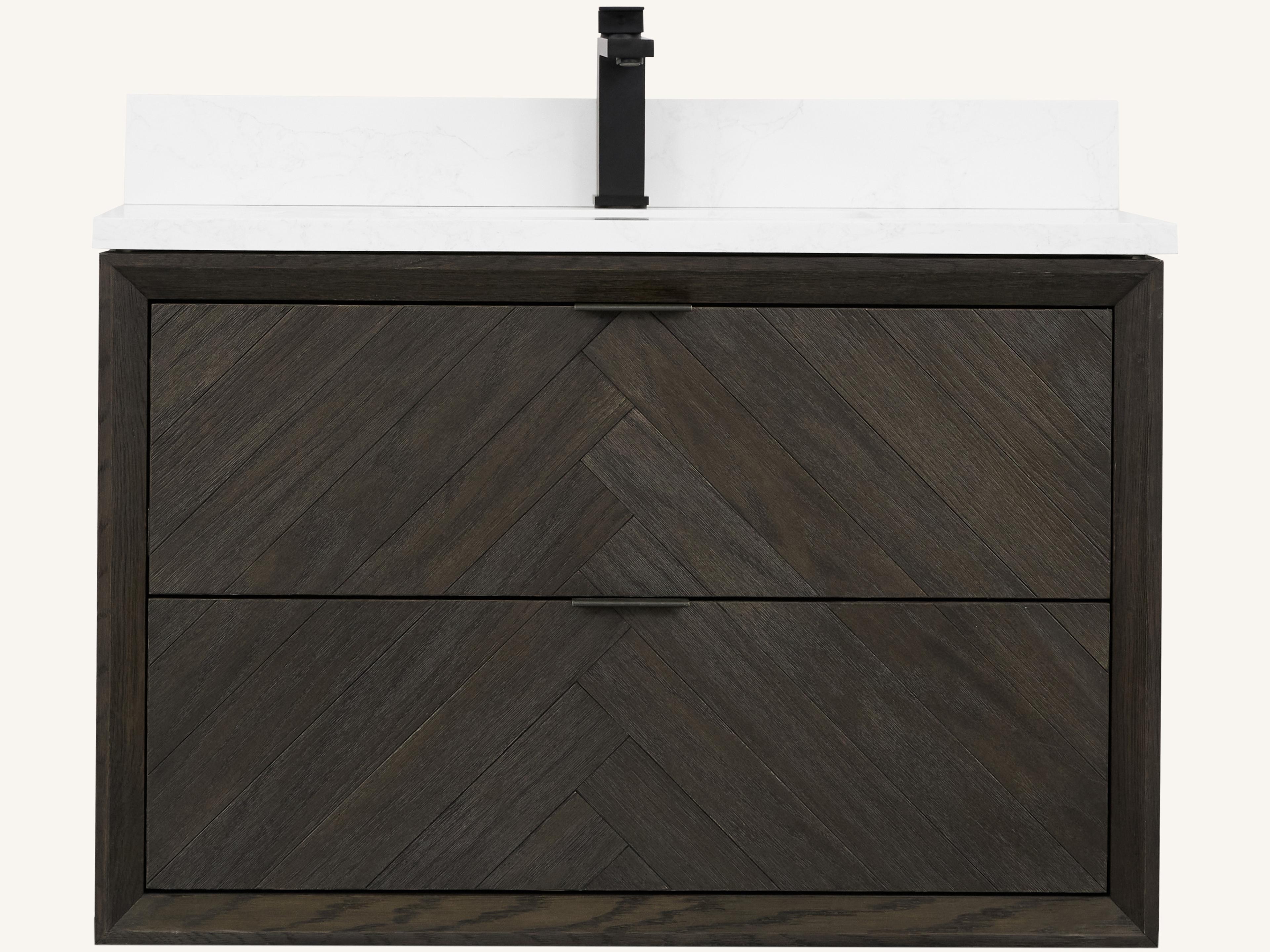 Legion Furniture Wh Series Brown Oak Vanity
