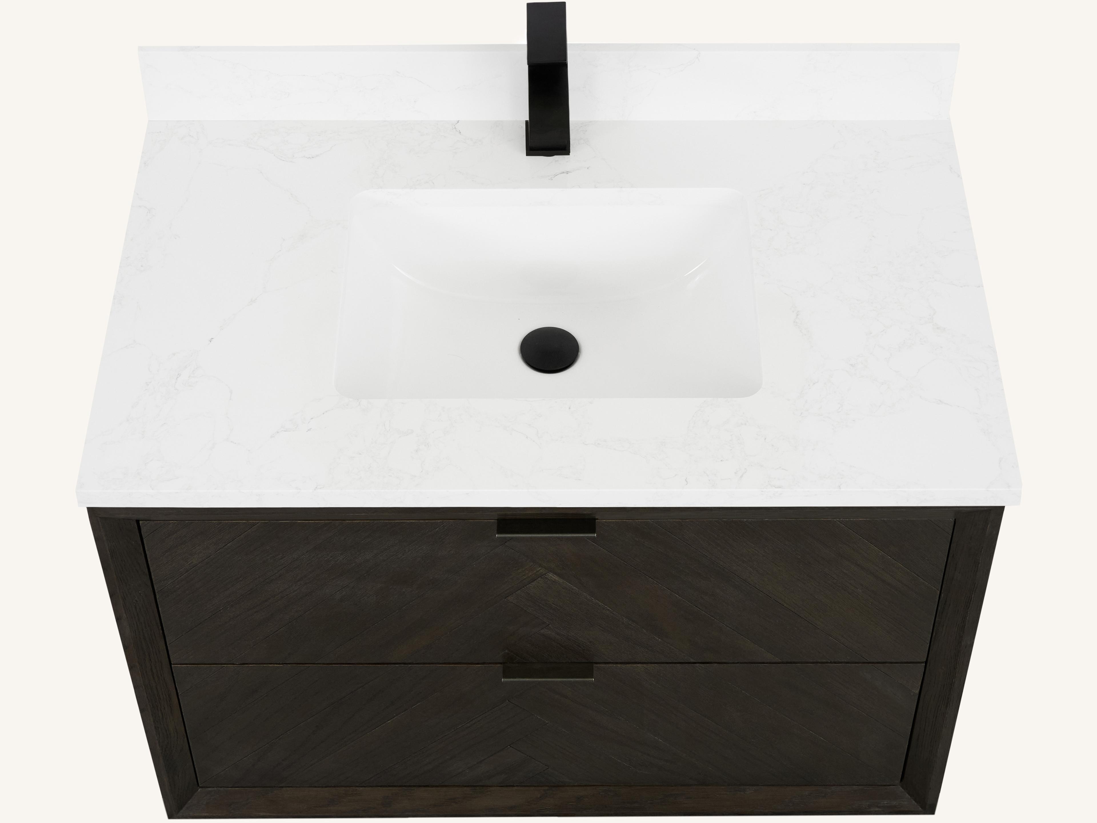 Legion Furniture Wh Series Brown Oak Vanity