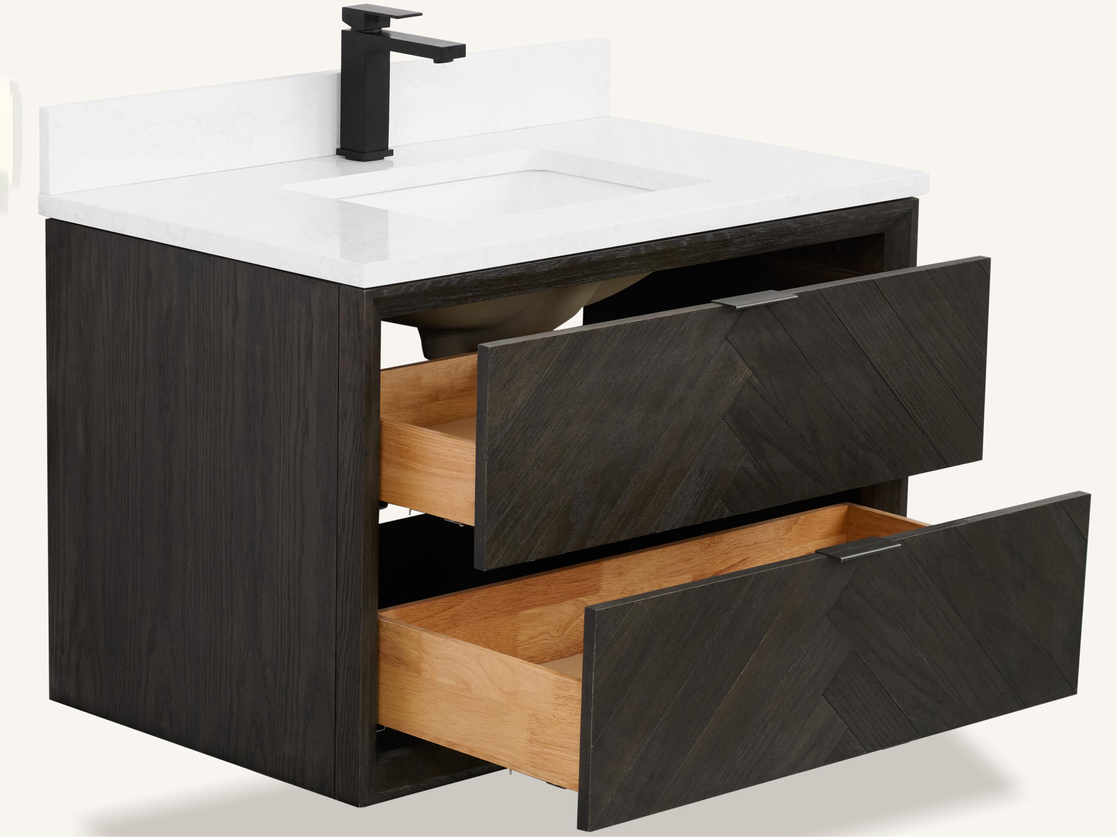 Legion Furniture Wh Series Brown Oak Vanity