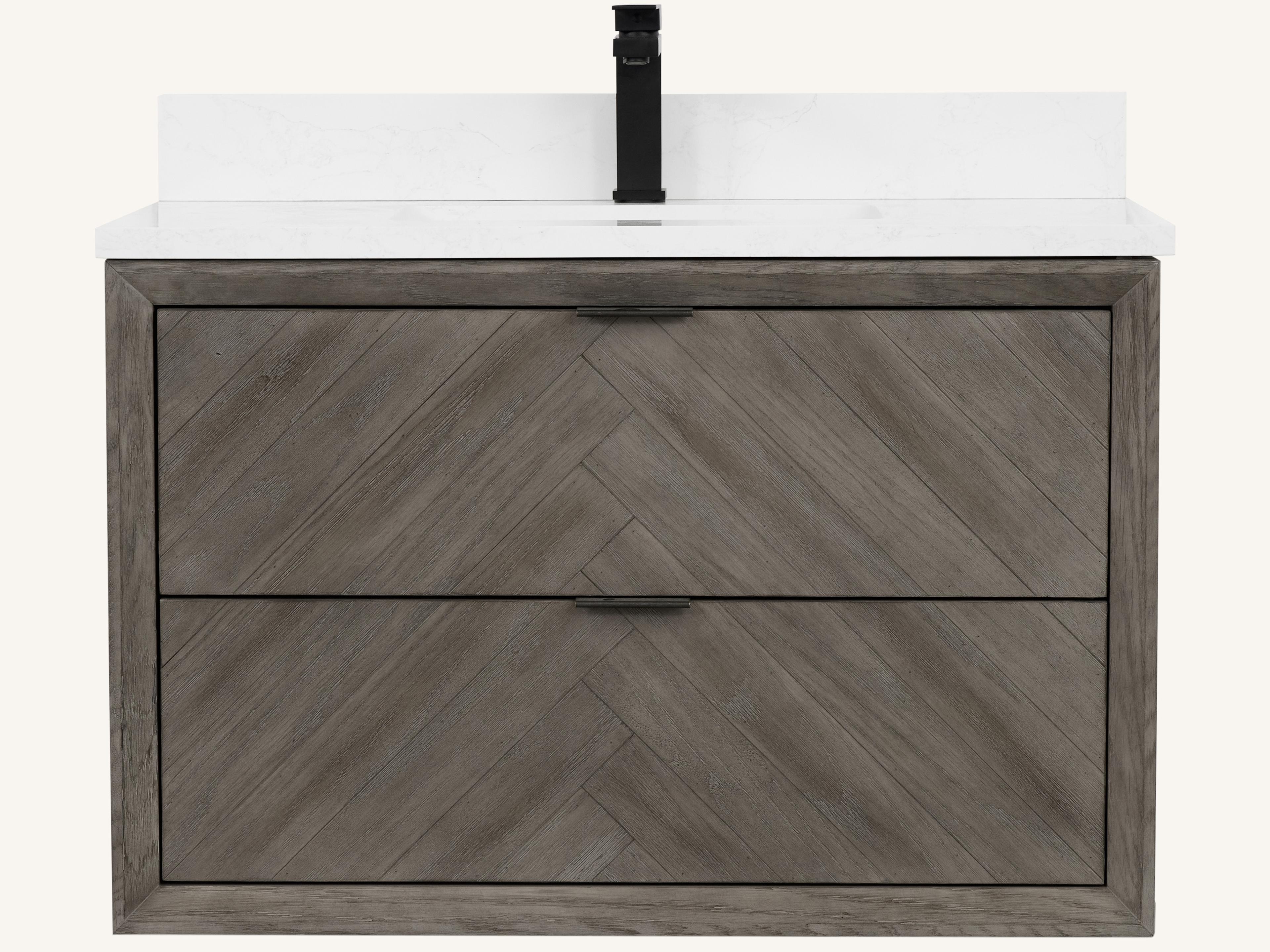 Legion Furniture Wh Series Grey Oak Vanity