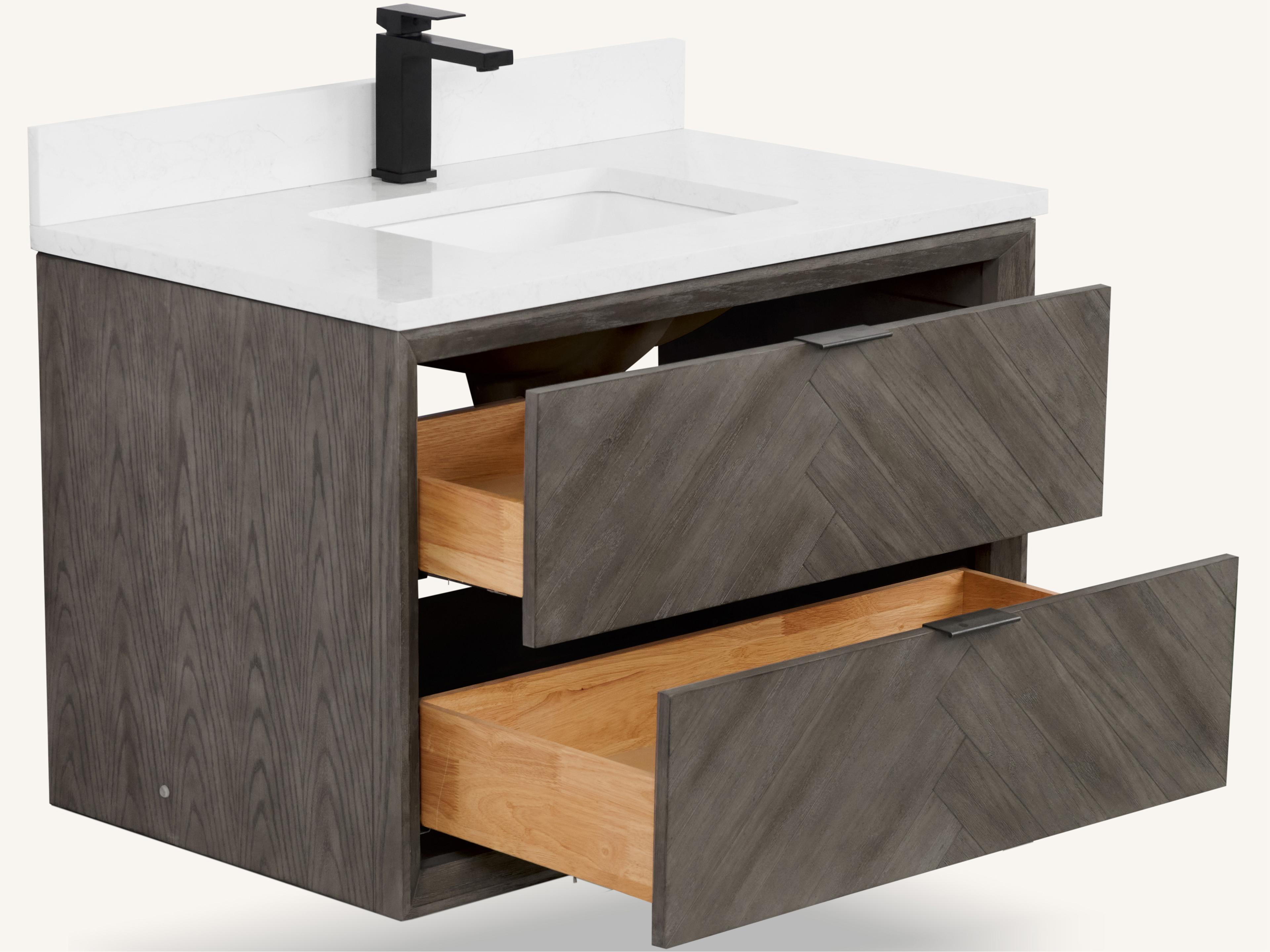 Legion Furniture Wh Series Grey Oak Vanity