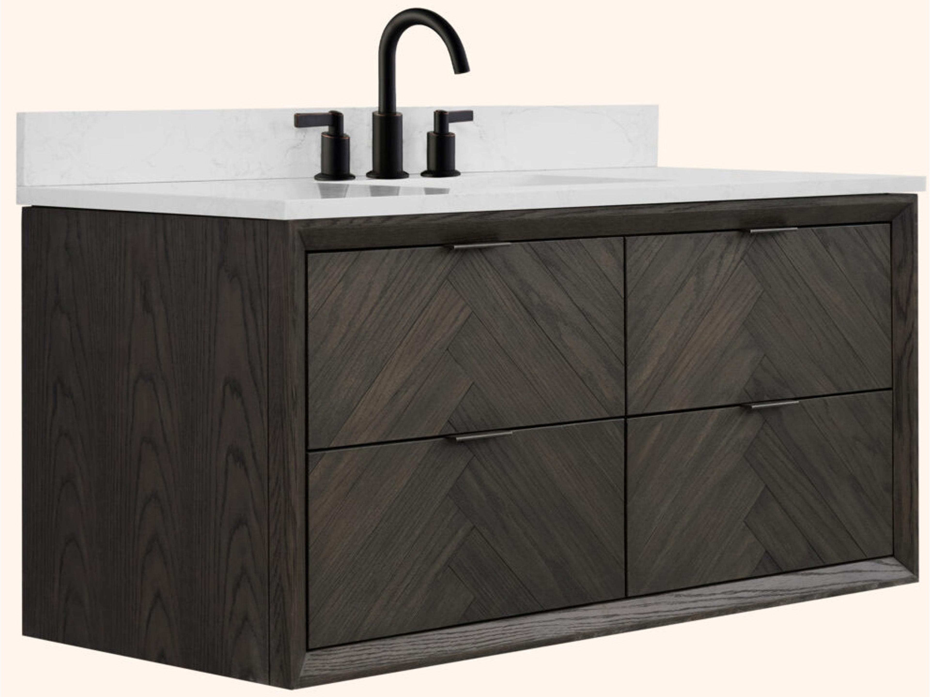 Wh Series Brown Oak Vanity