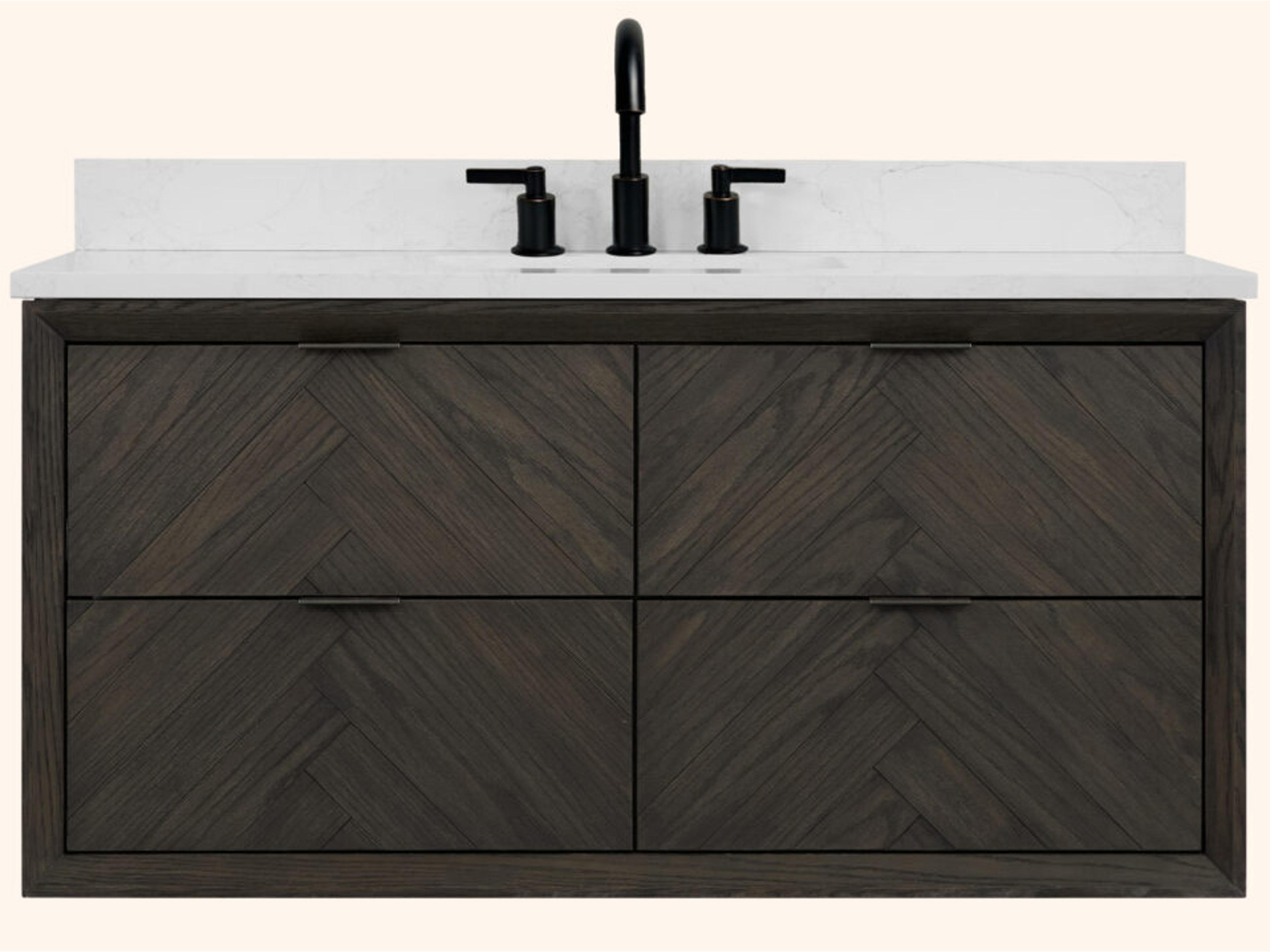Legion Furniture Wh Series Brown Oak Vanity