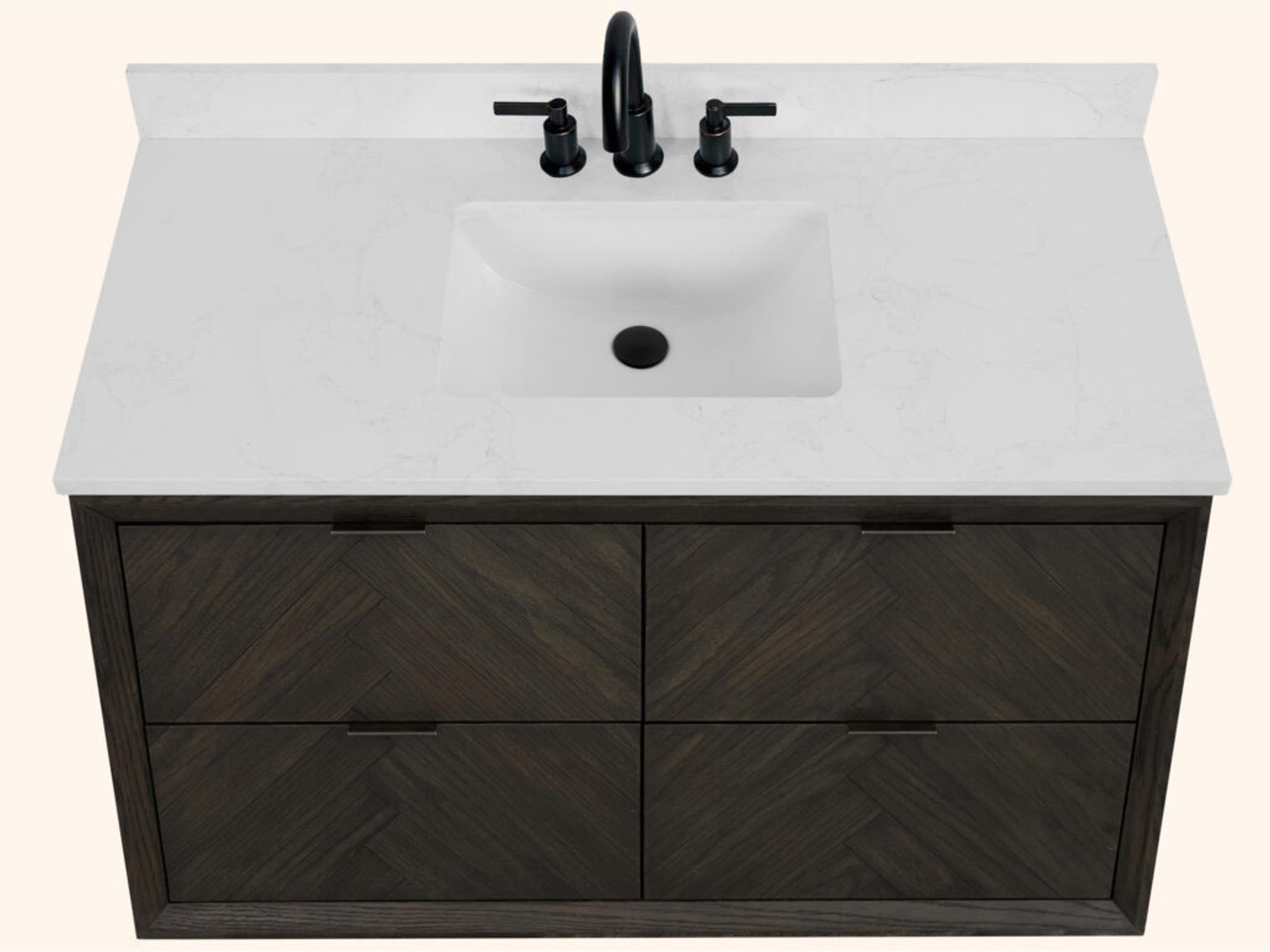 Legion Furniture Wh Series Brown Oak Vanity