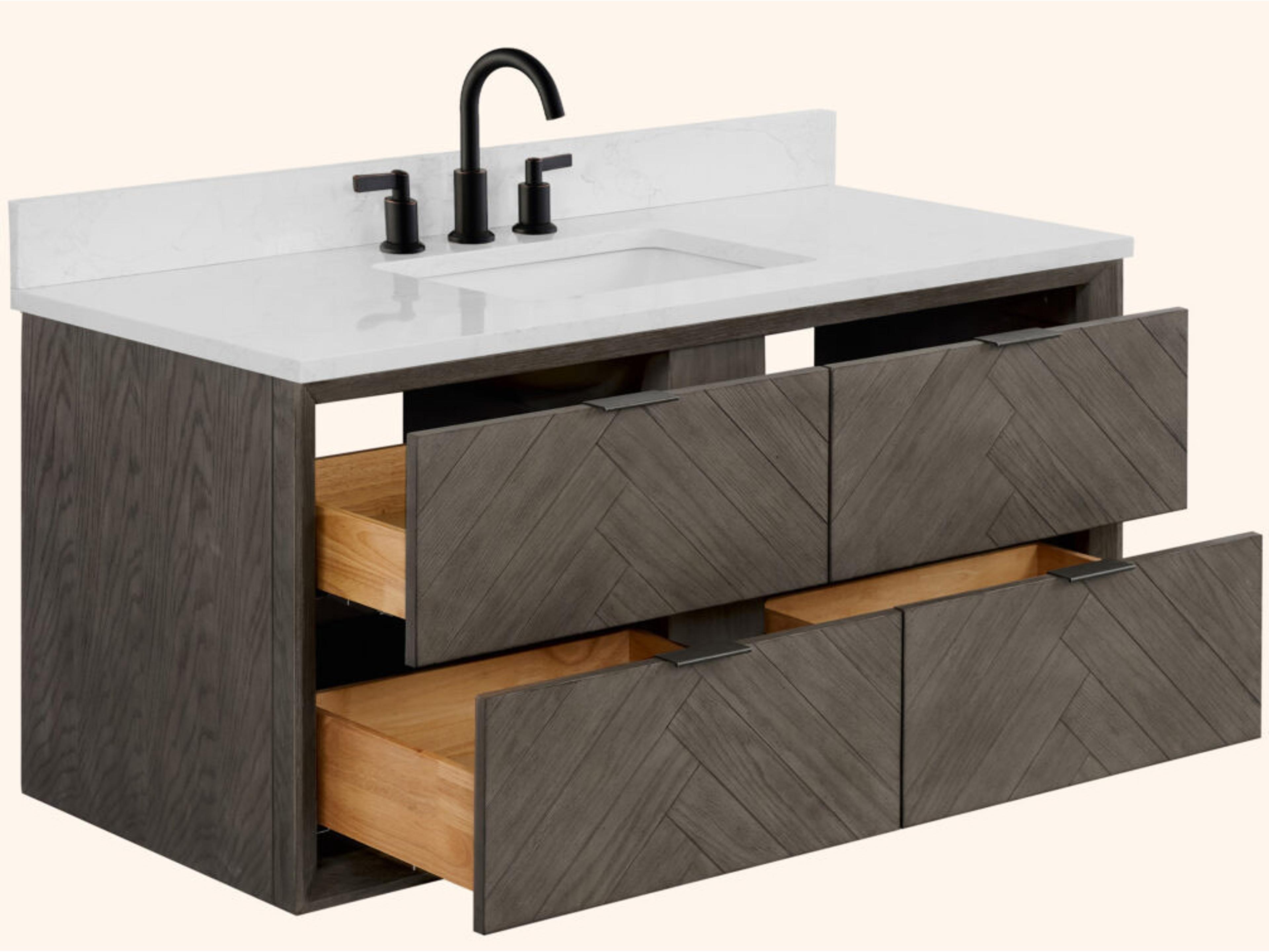 Legion Furniture Wh Series Grey Oak Vanity