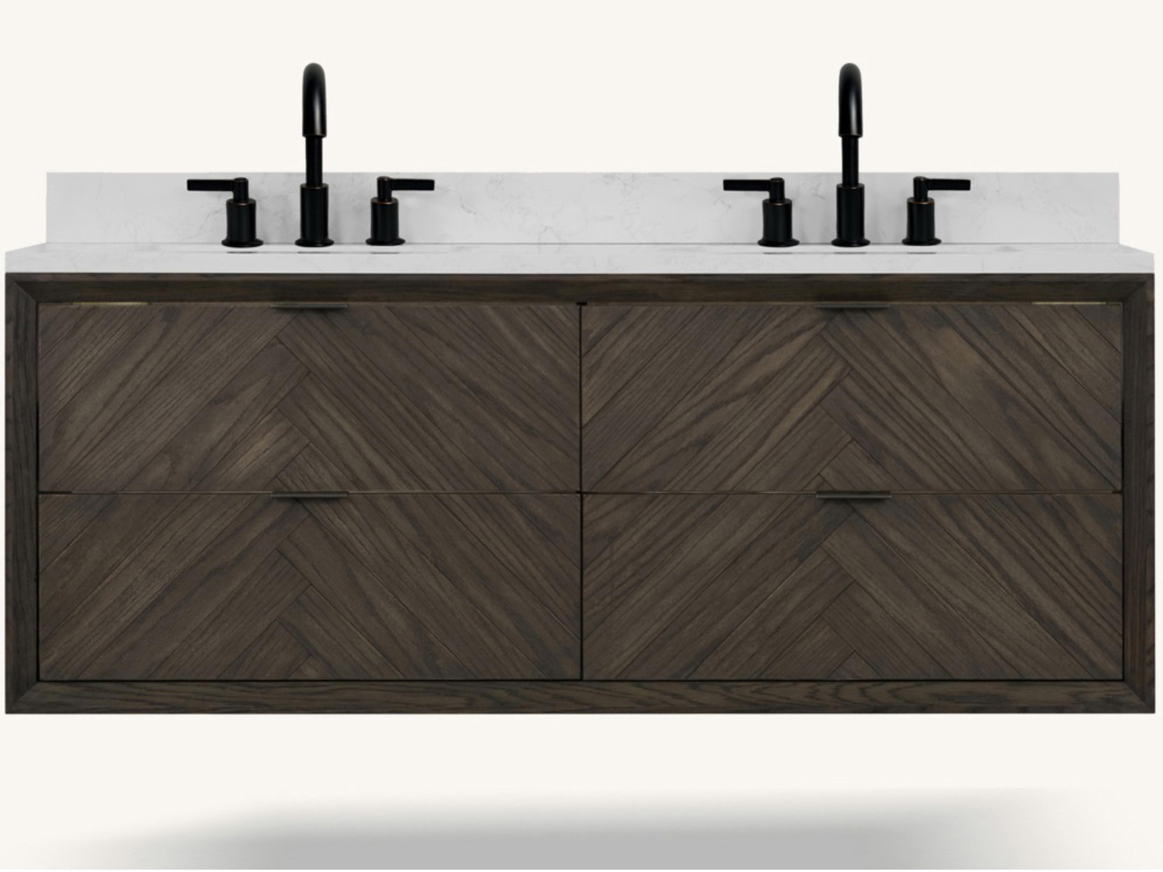 Wh Series Brown Oak Vanity