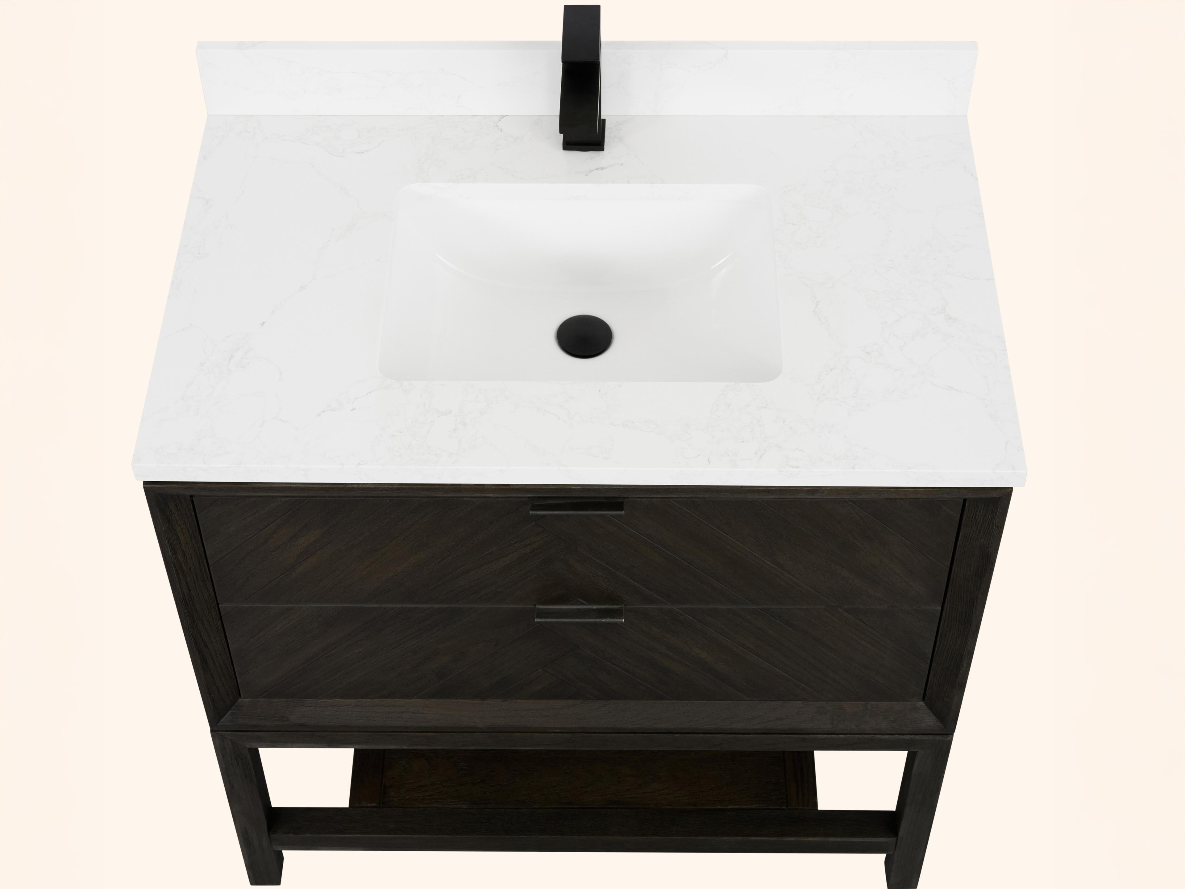 Legion Furniture Wh Series Brown Oak Vanity