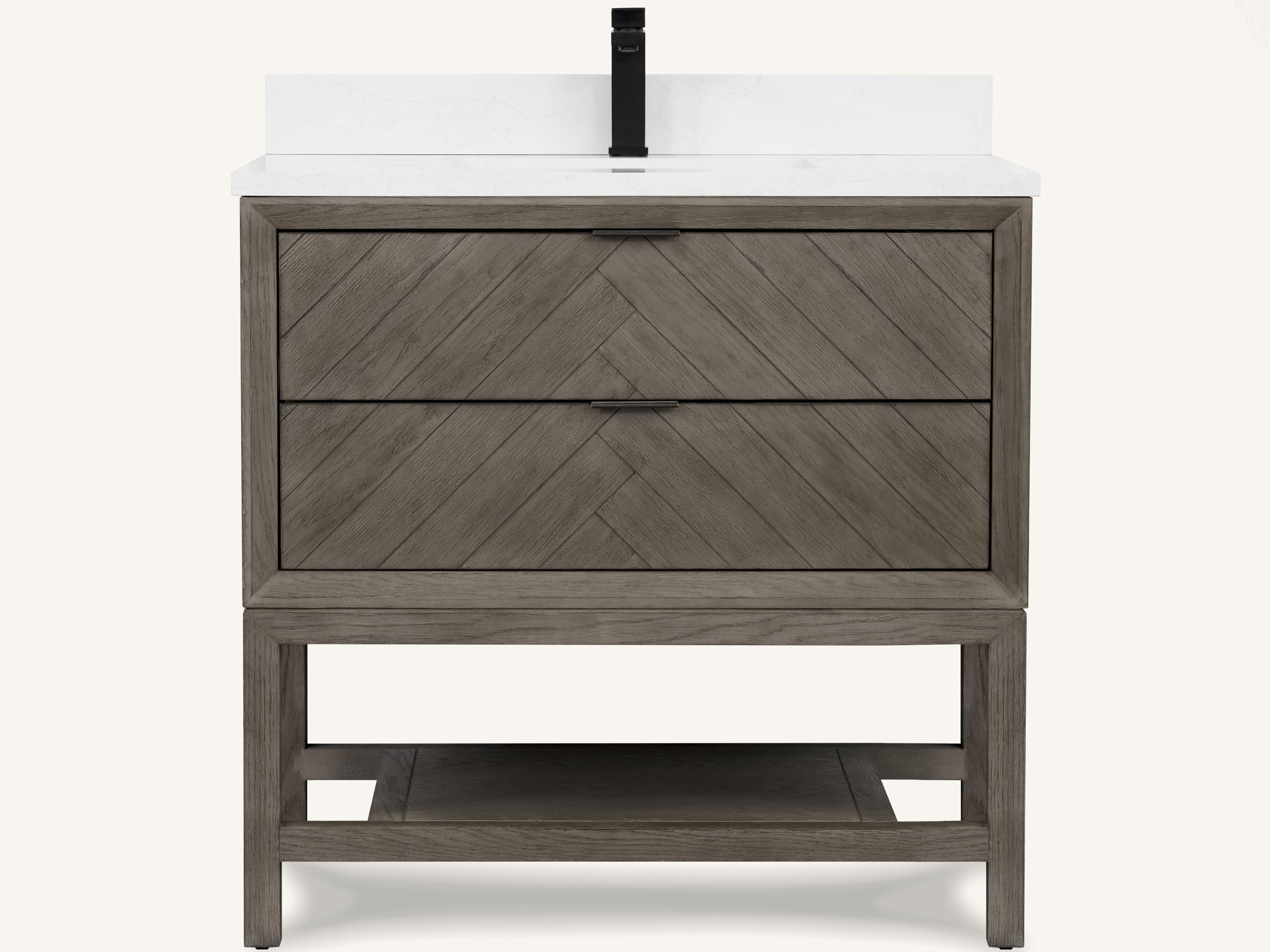 Legion Furniture Wh Series Grey Oak Vanity