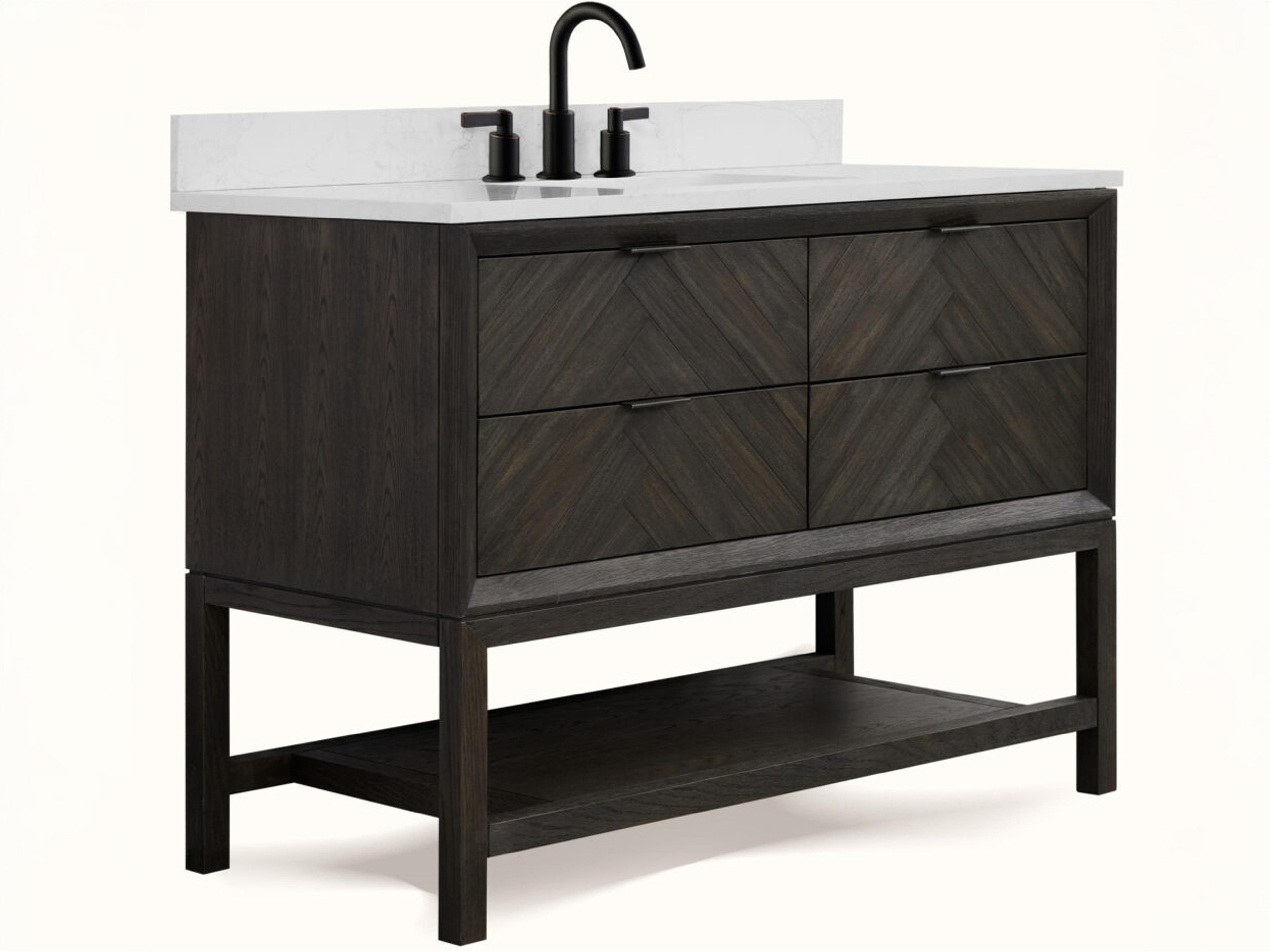 Legion Furniture Wh Series Brown Oak Vanity