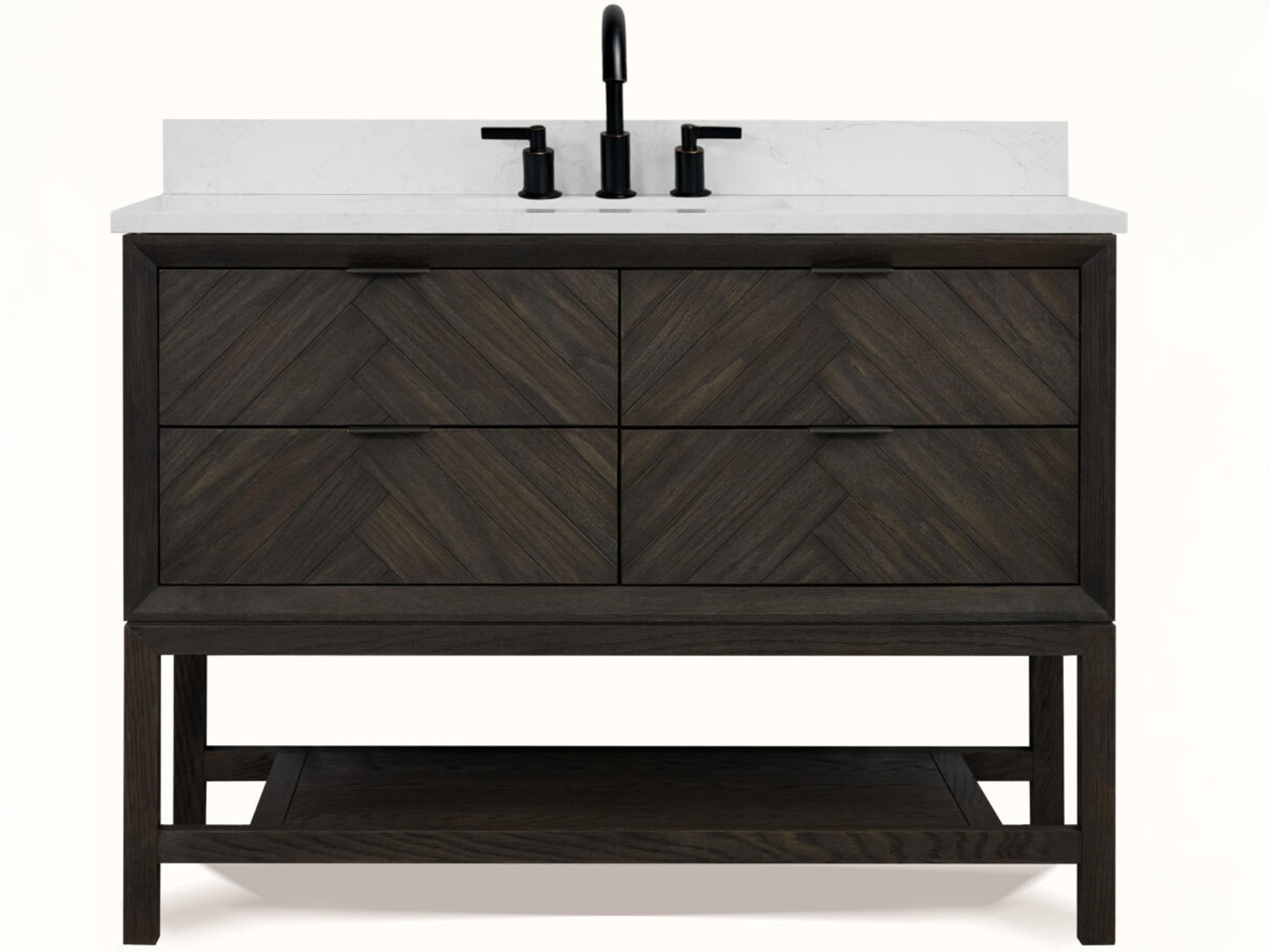 Legion Furniture Wh Series Brown Oak Vanity