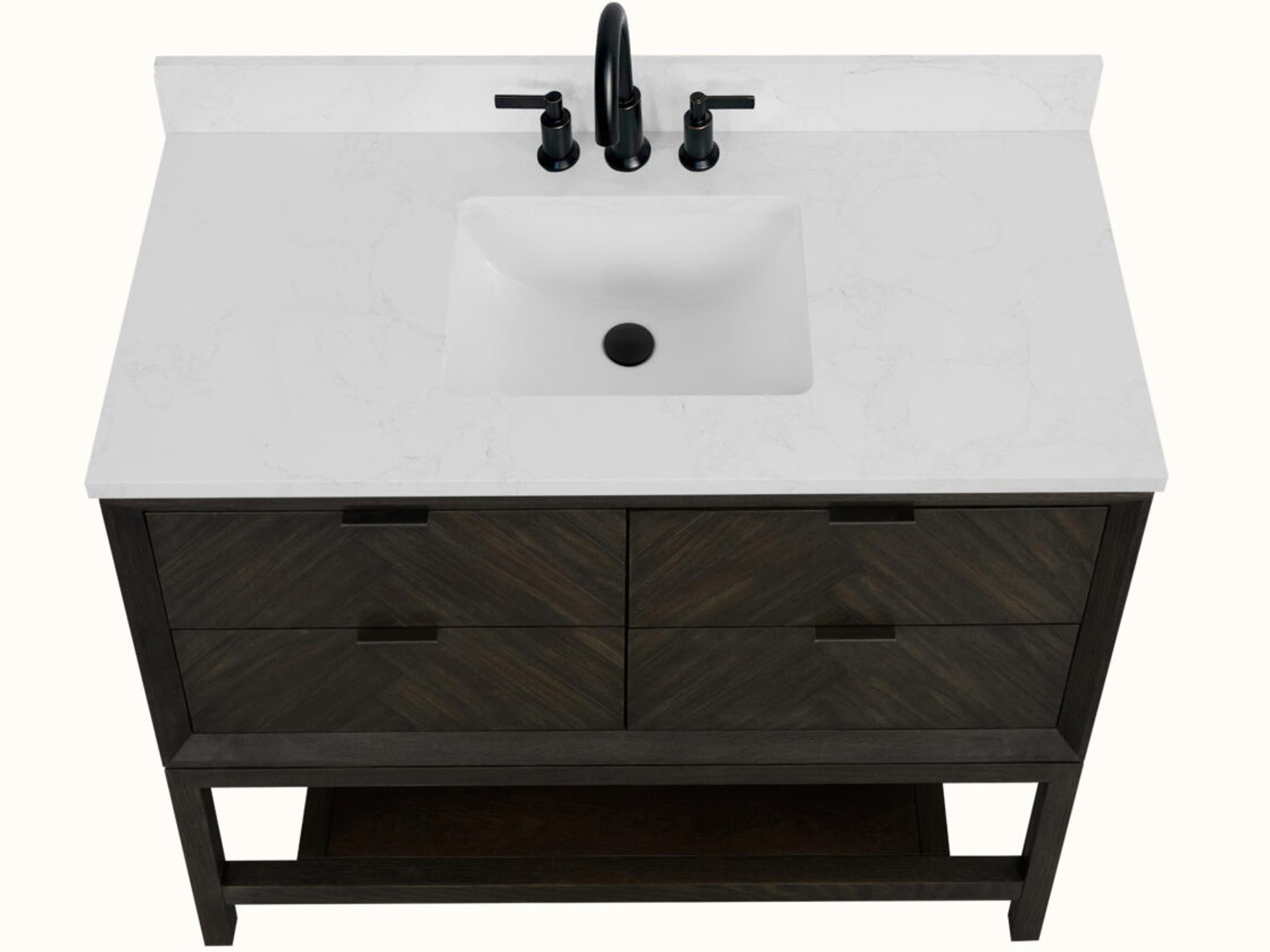 Legion Furniture Wh Series Brown Oak Vanity