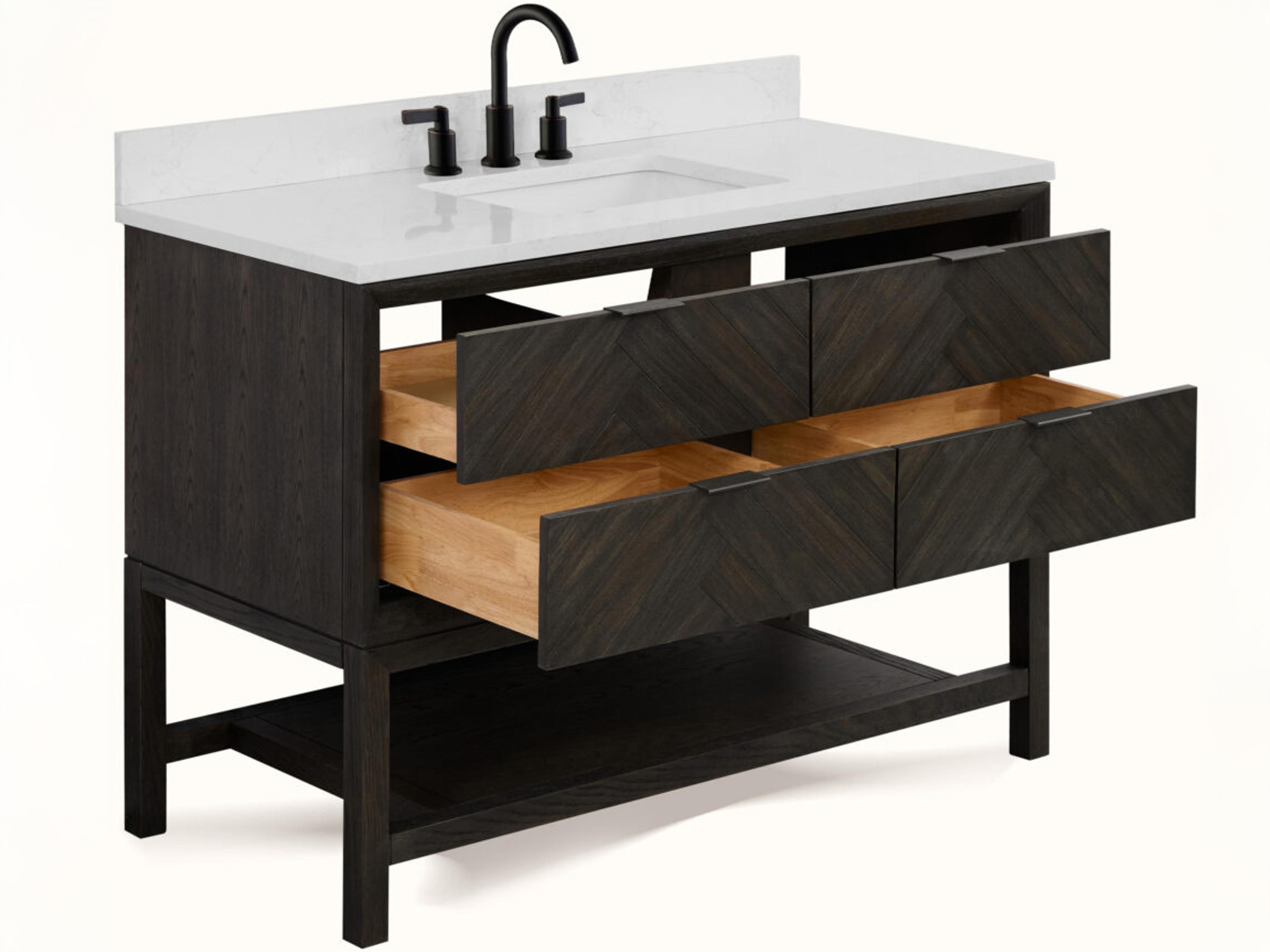 Legion Furniture Wh Series Brown Oak Vanity