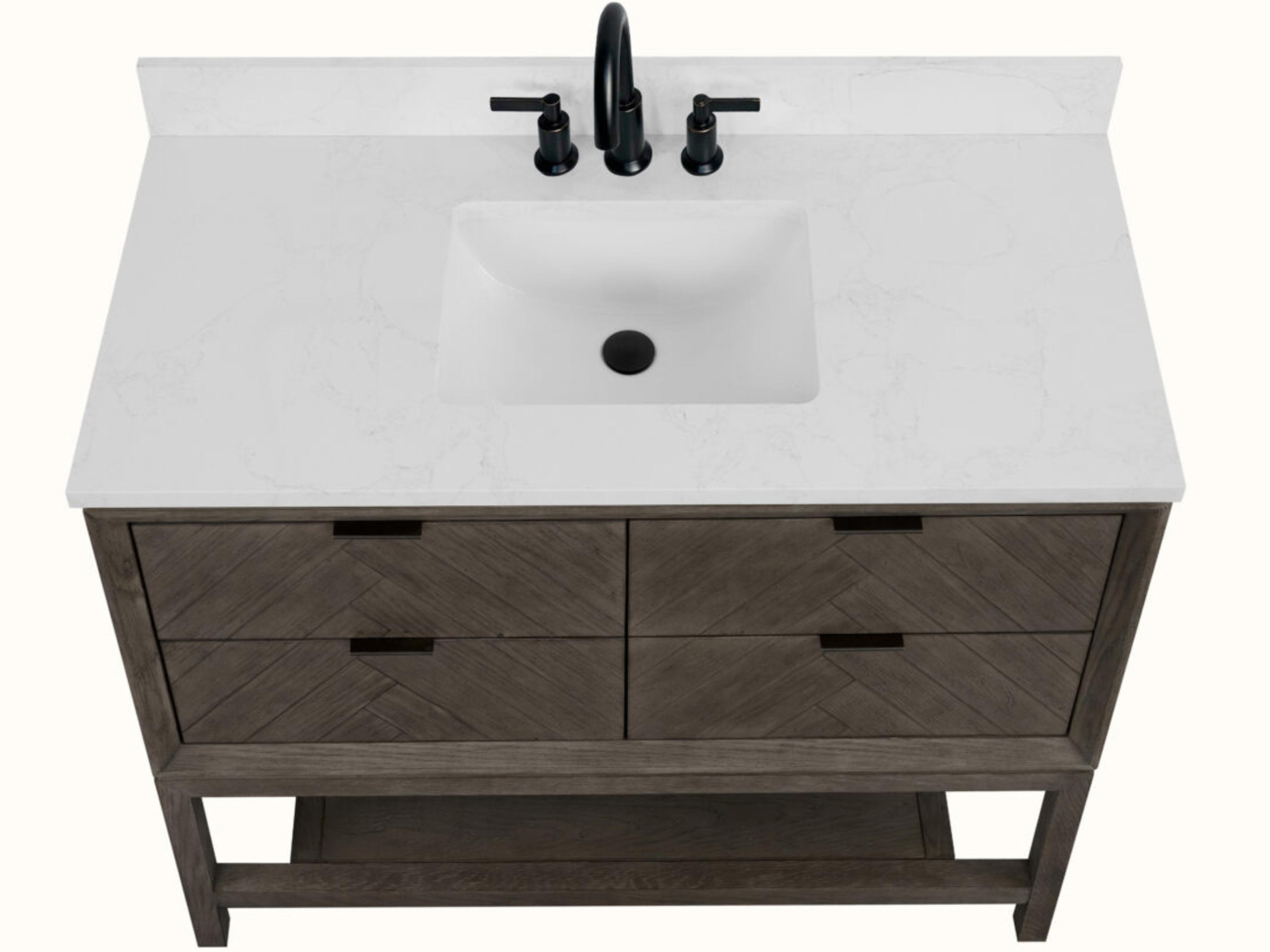 Legion Furniture Wh Series Grey Oak Vanity