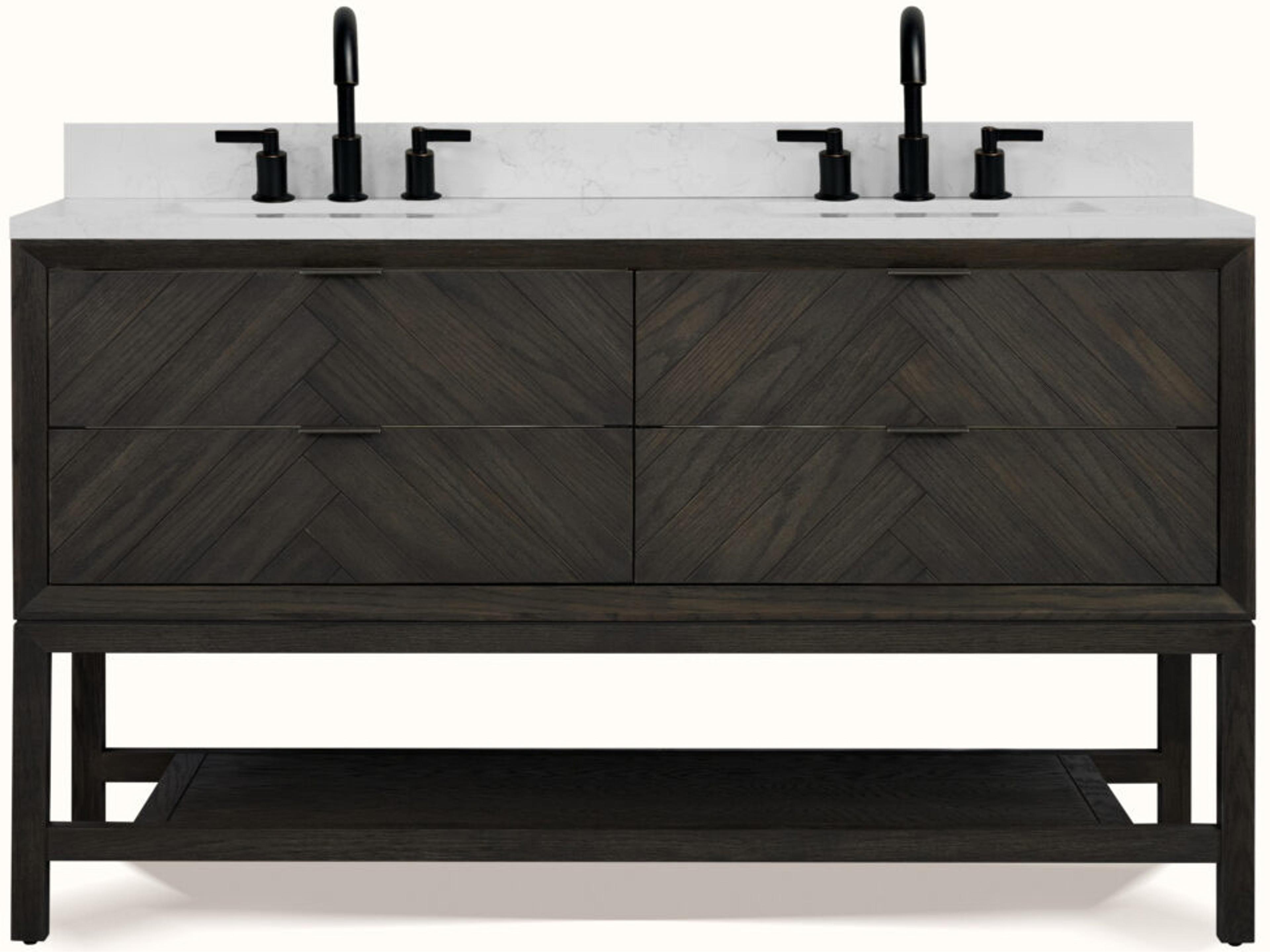 Legion Furniture Wh Series Brown Oak Vanity