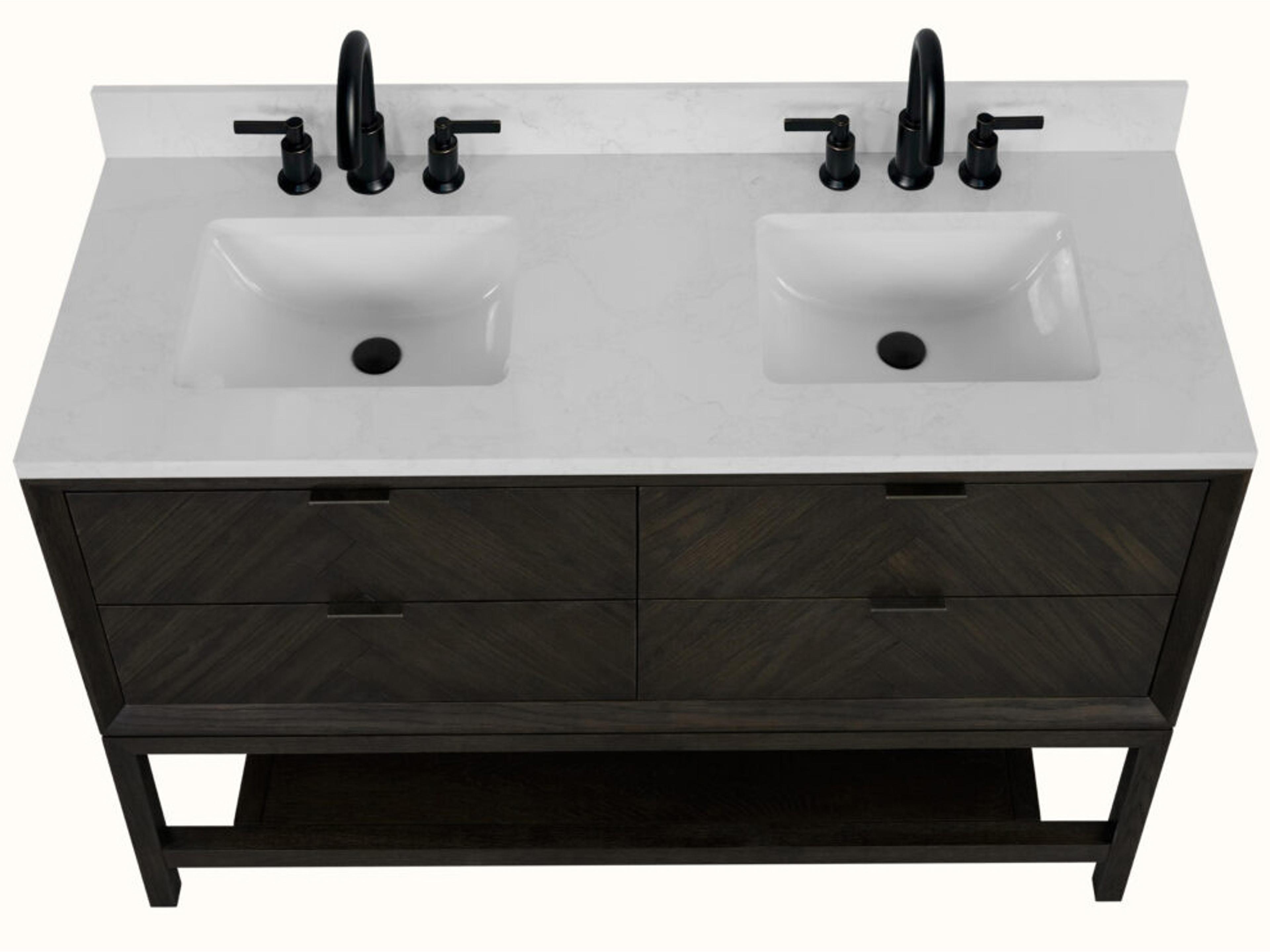 Legion Furniture Wh Series Brown Oak Vanity