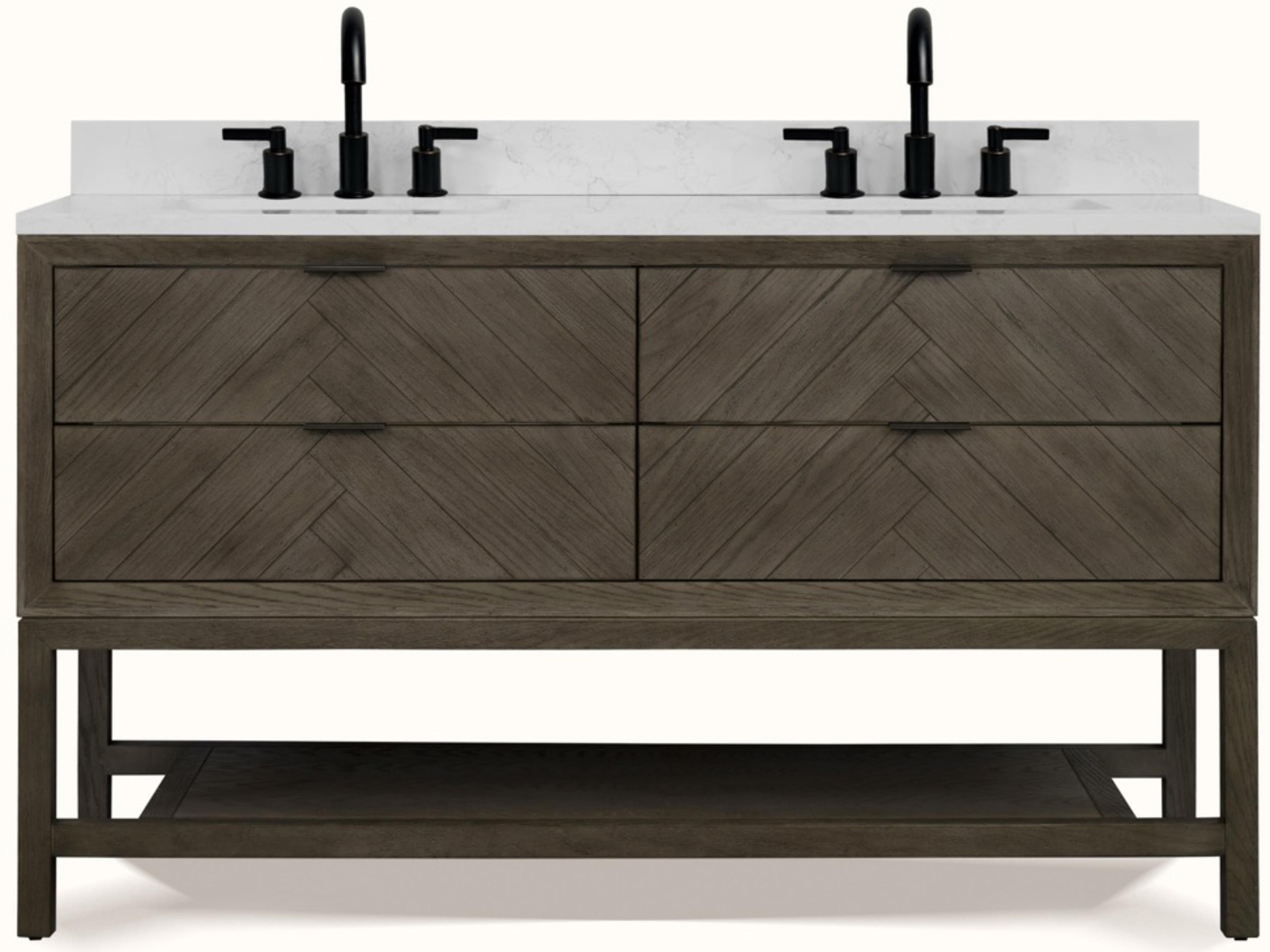 Legion Furniture Wh Series Grey Oak Vanity