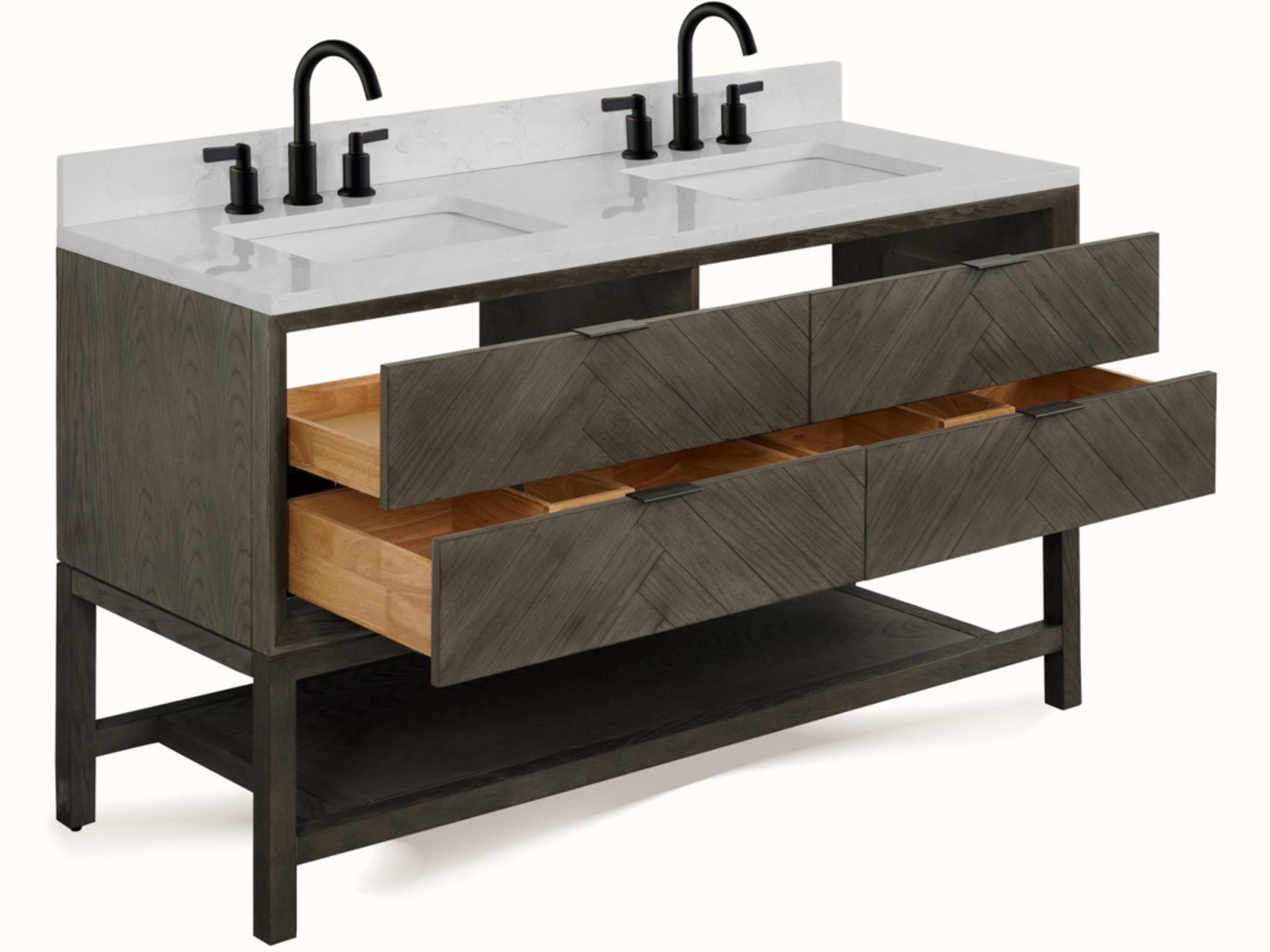 Legion Furniture Wh Series Grey Oak Vanity