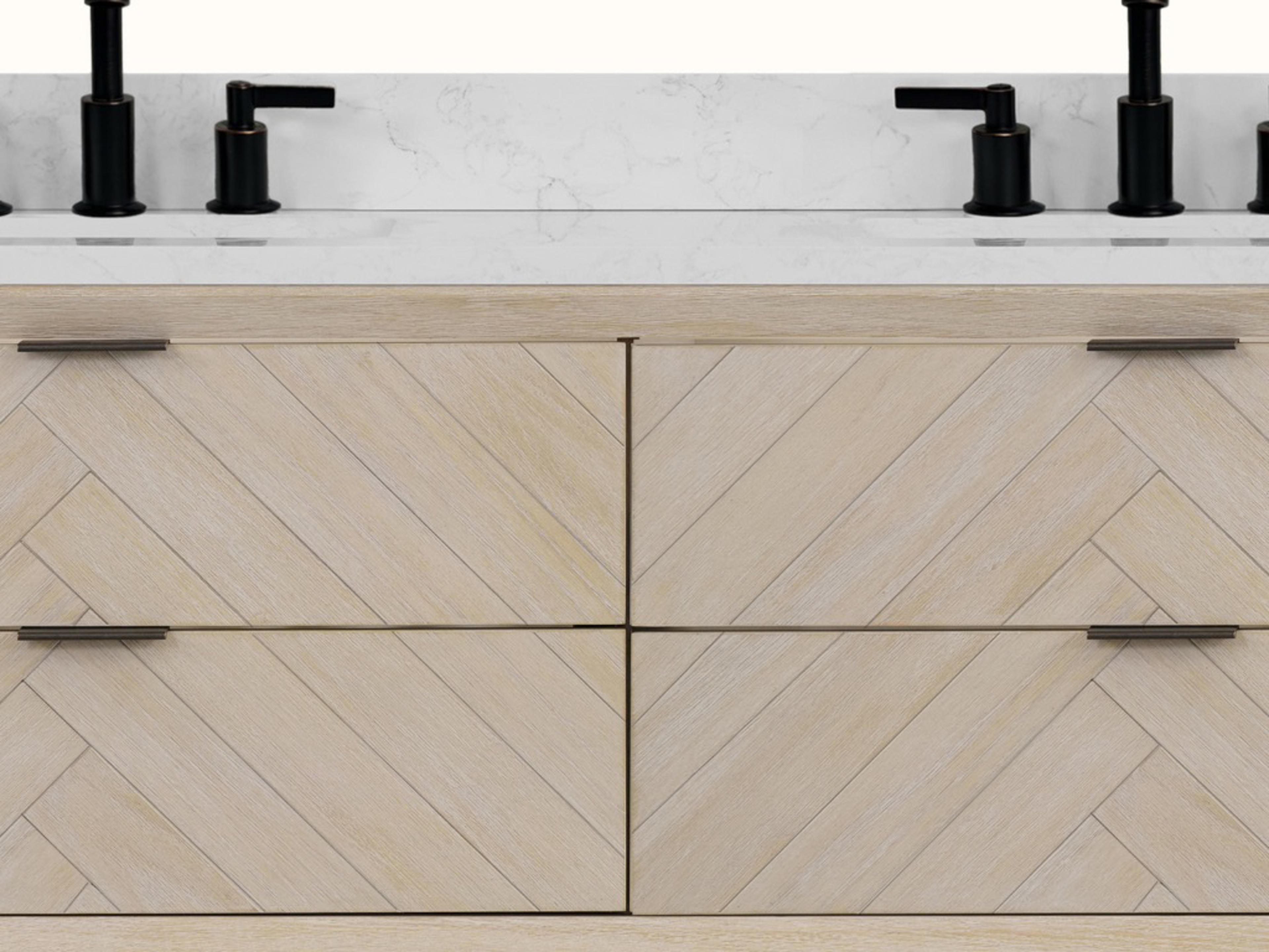 Legion Furniture Wh Series Whitewashed Oak Vanity