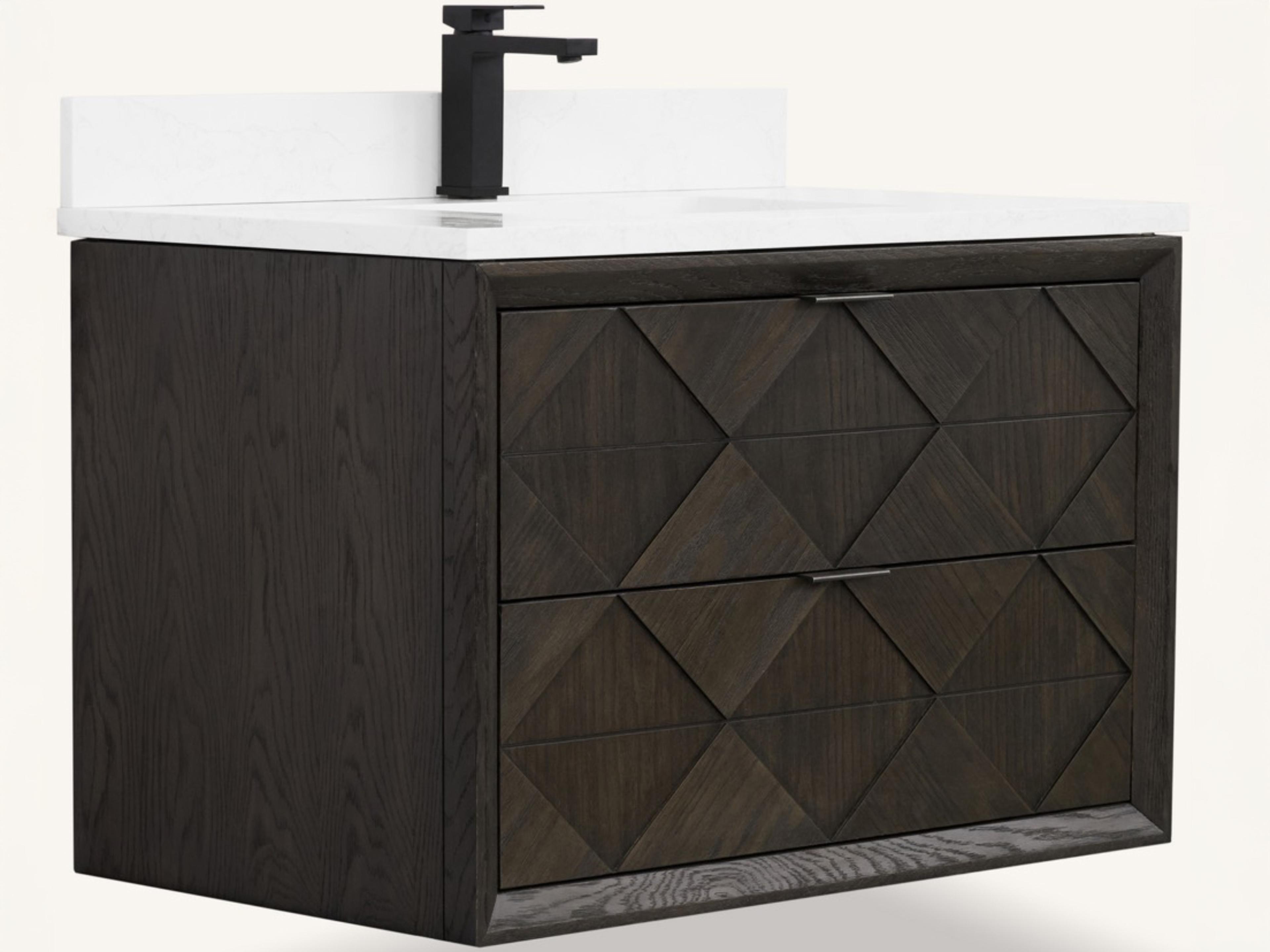 Wh Series Brown Oak Vanity
