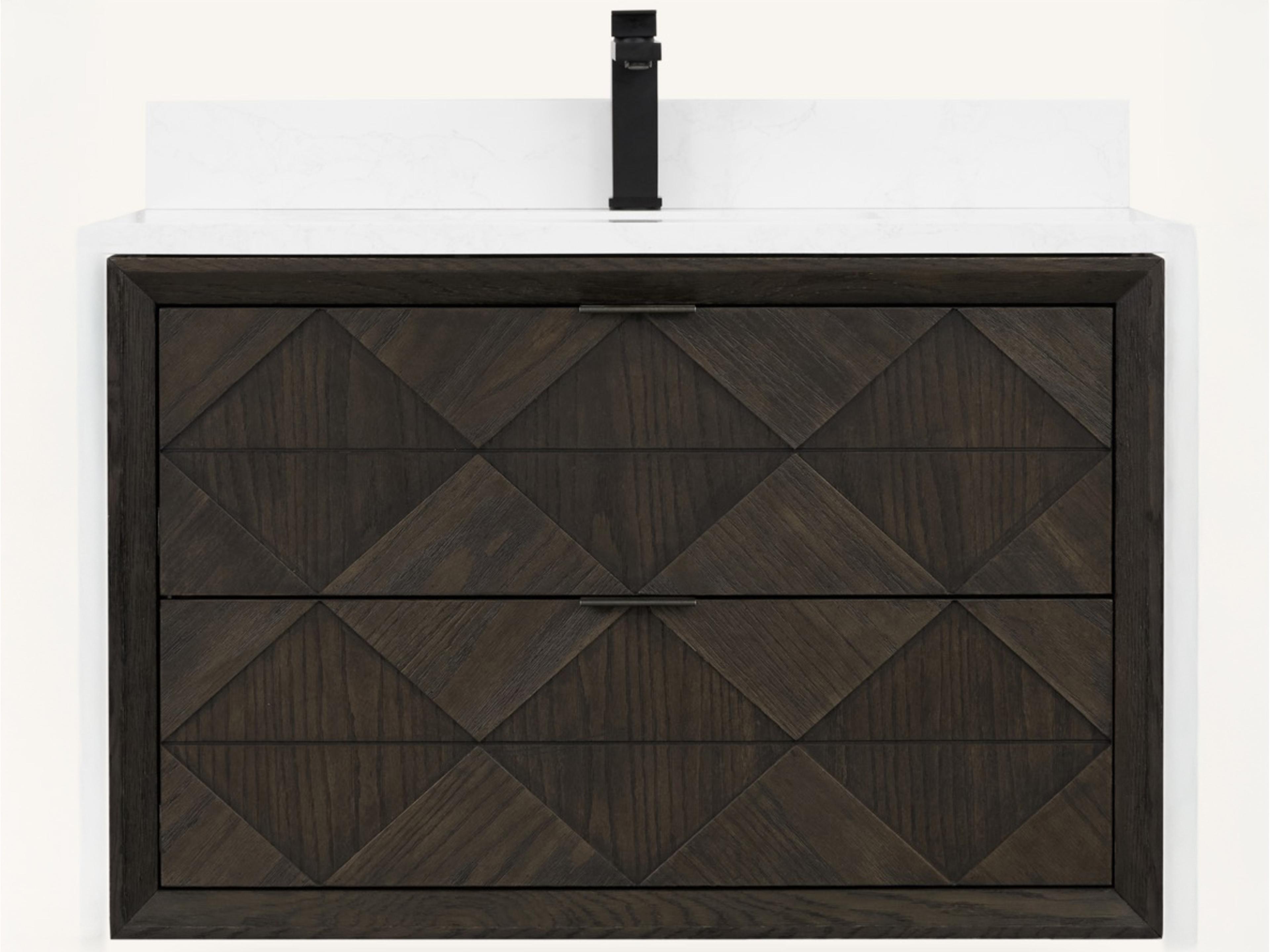 Legion Furniture Wh Series Brown Oak Vanity
