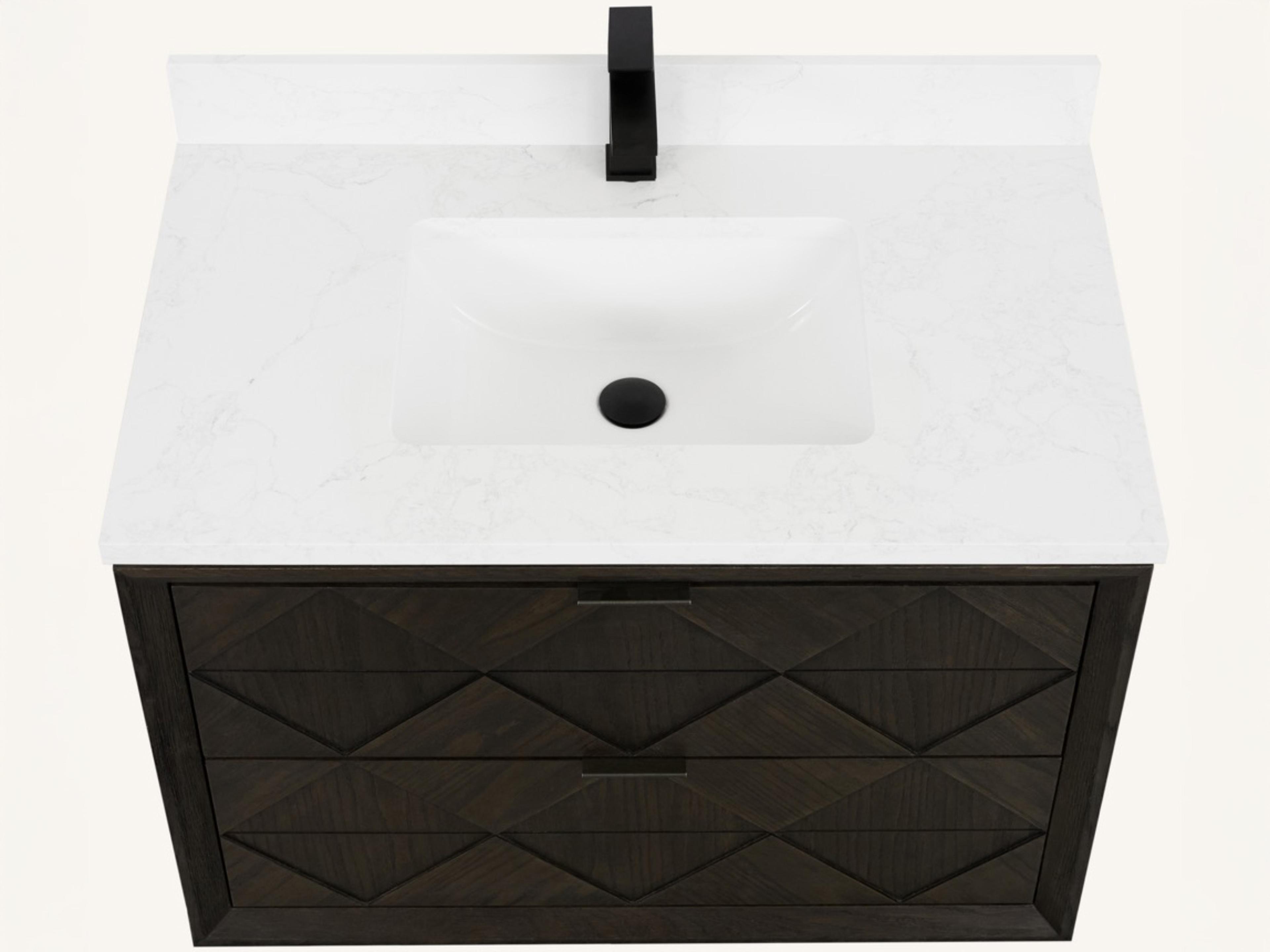 Legion Furniture Wh Series Brown Oak Vanity