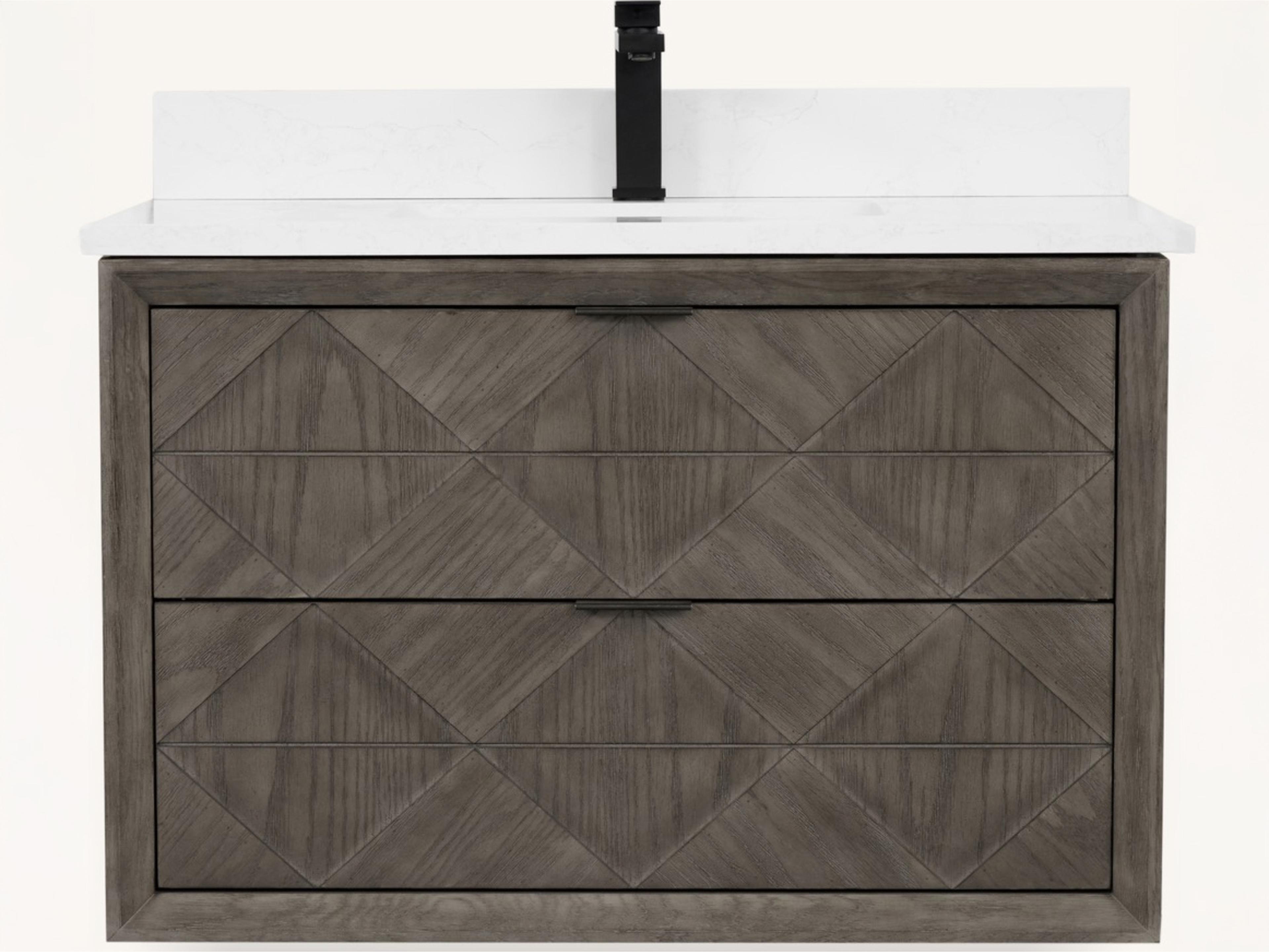 Legion Furniture Wh Series Grey Oak Vanity