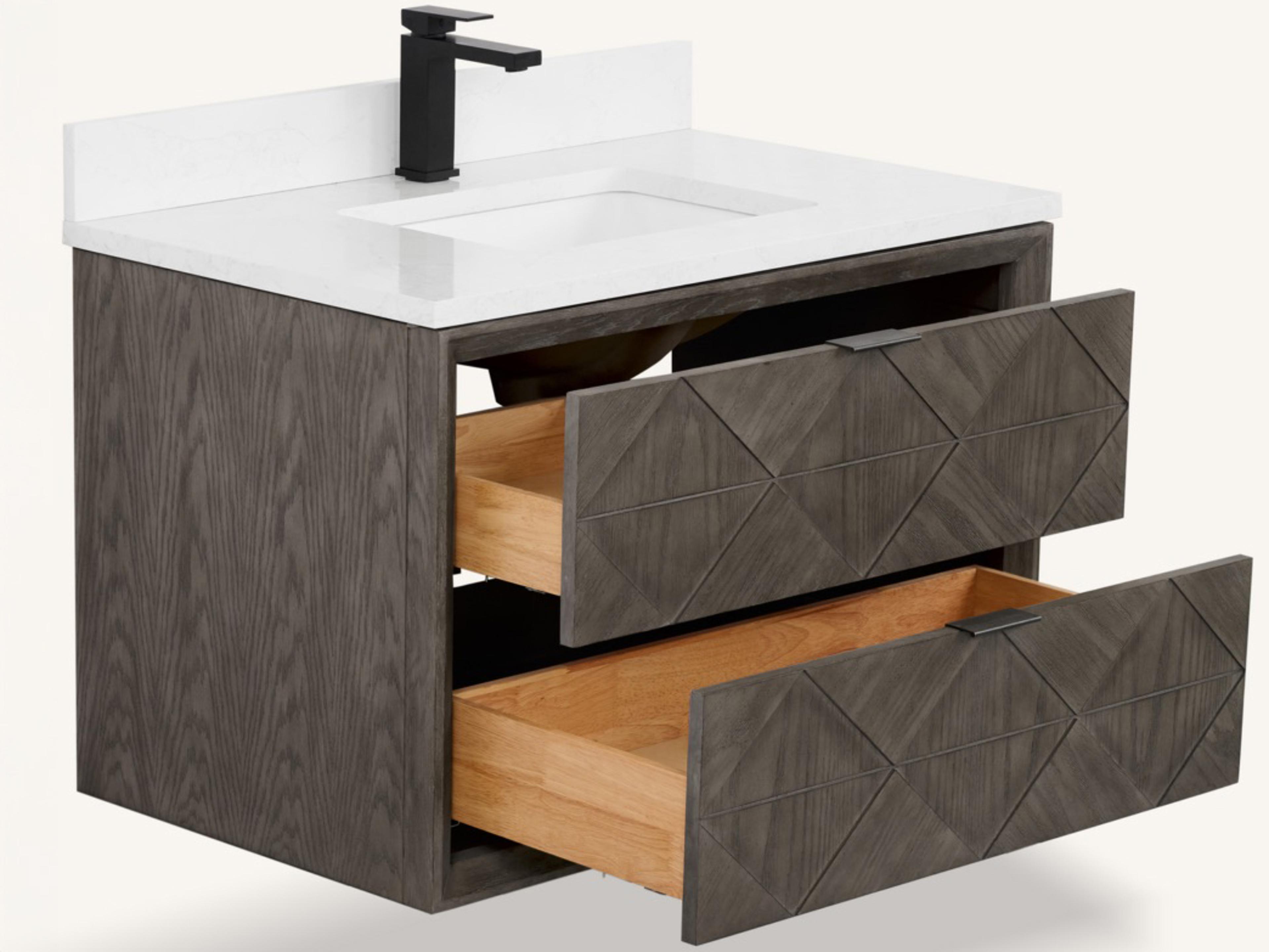 Legion Furniture Wh Series Grey Oak Vanity
