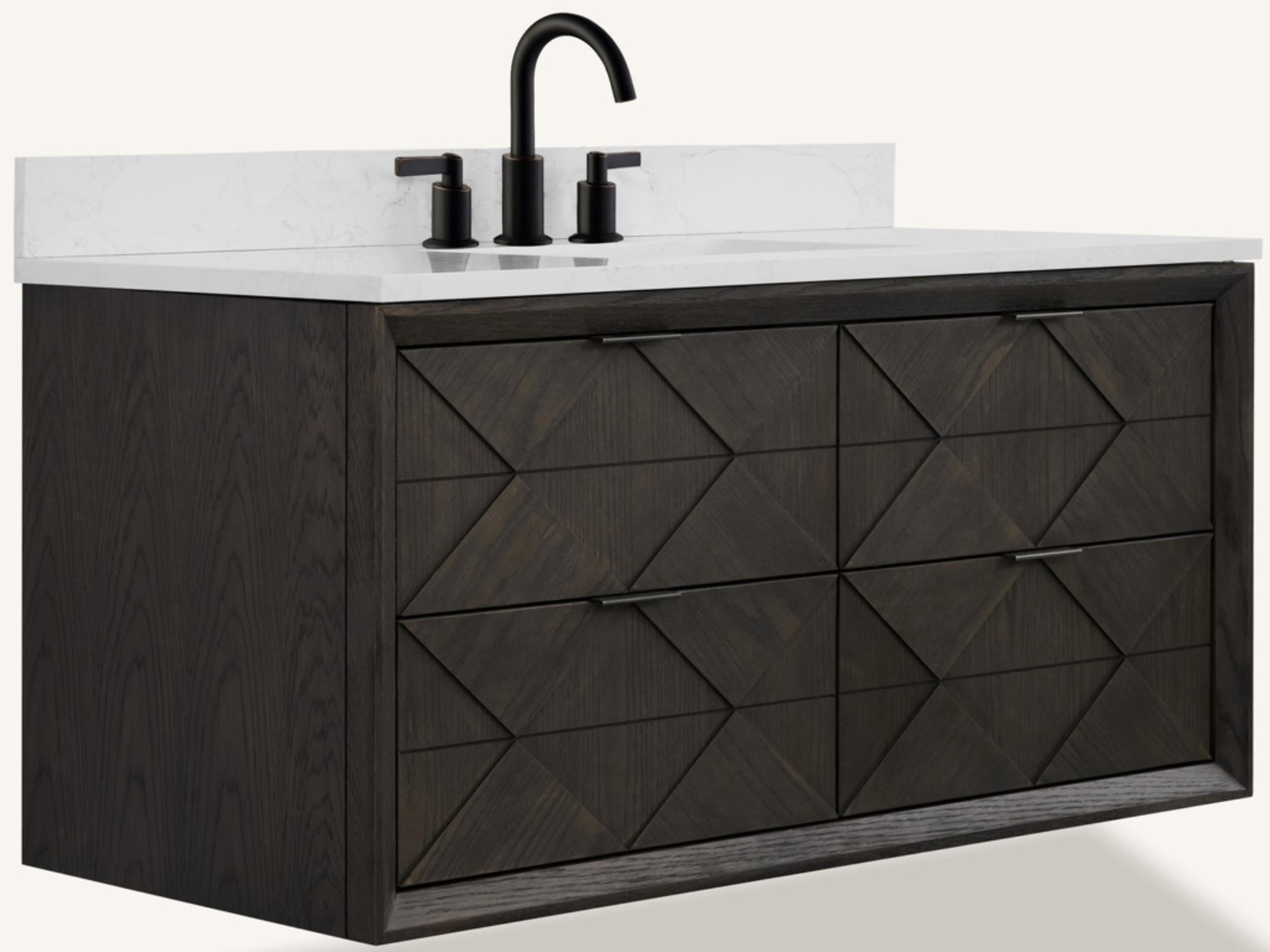 Wh Series Brown Oak Vanity