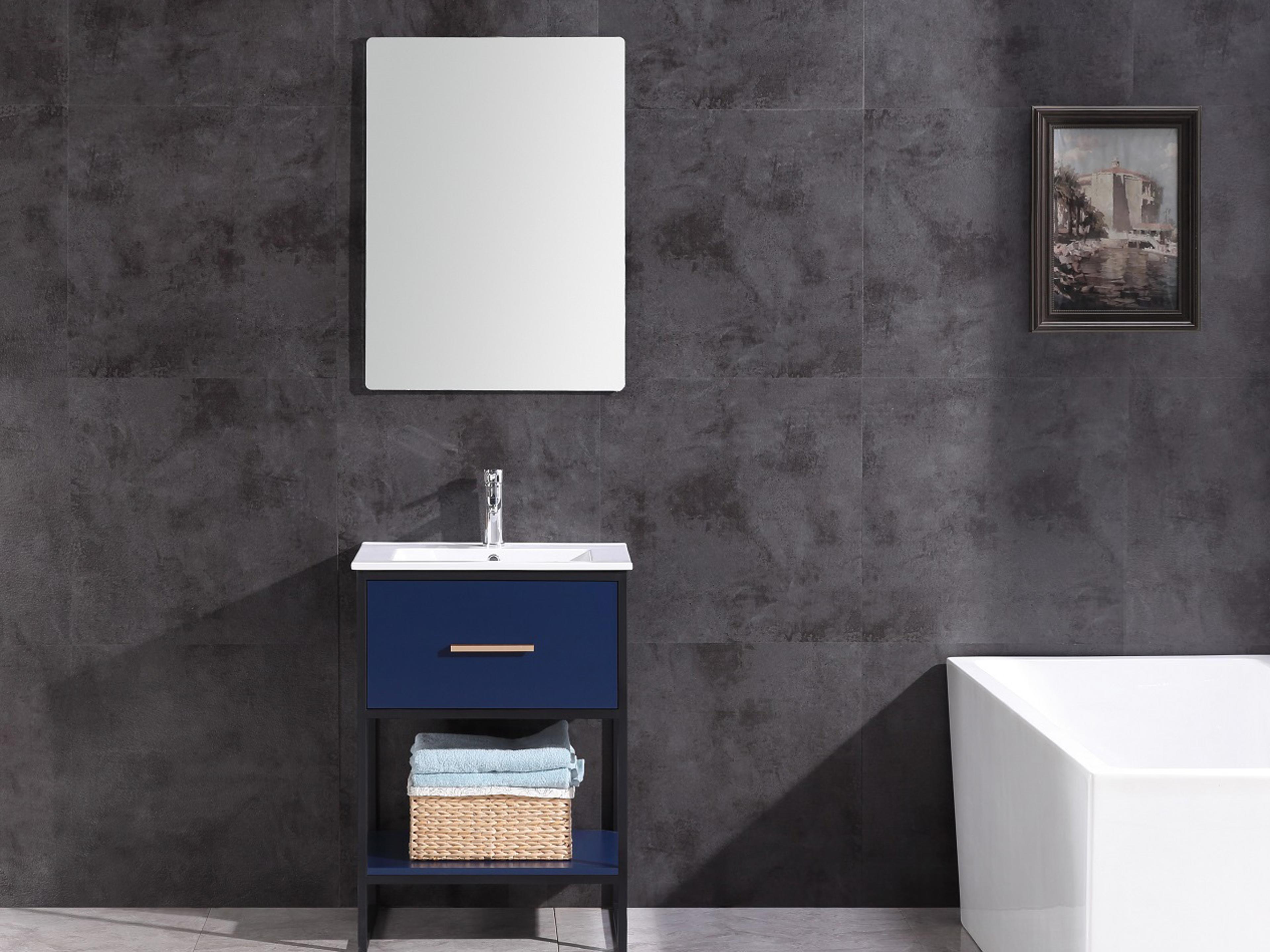 Legion Furniture Wh Series Blue Vanity